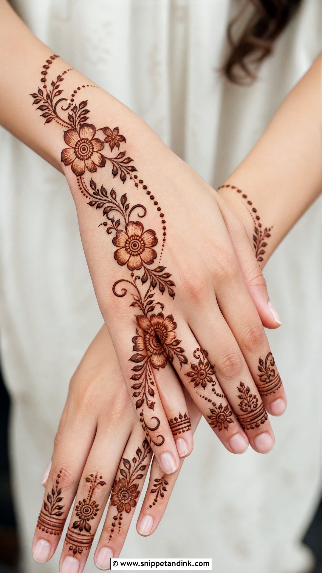 Rakhi Mehndi Design Back Hand - Snippet and Ink - 30 Rakhi Mehndi Designs