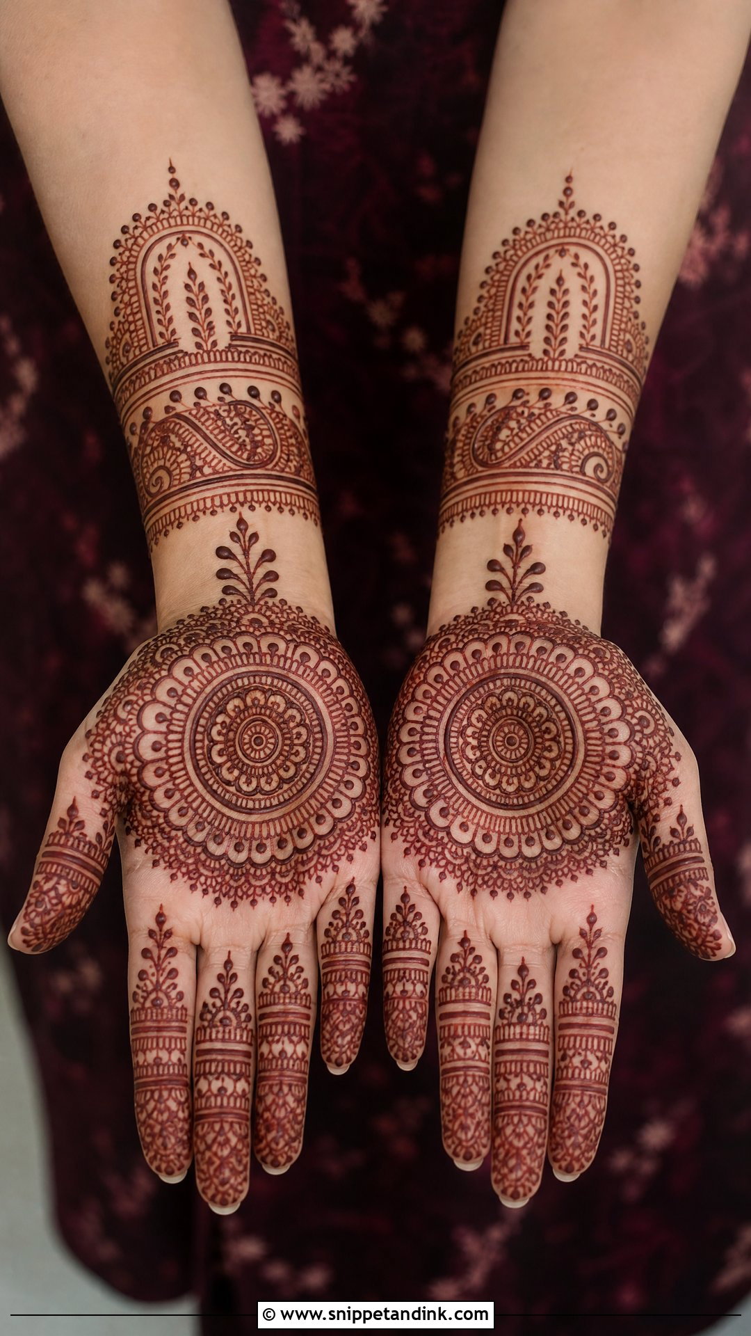 Rakhi Mehndi Design Front Hand - Snippet and Ink - 30 Rakhi Mehndi Designs