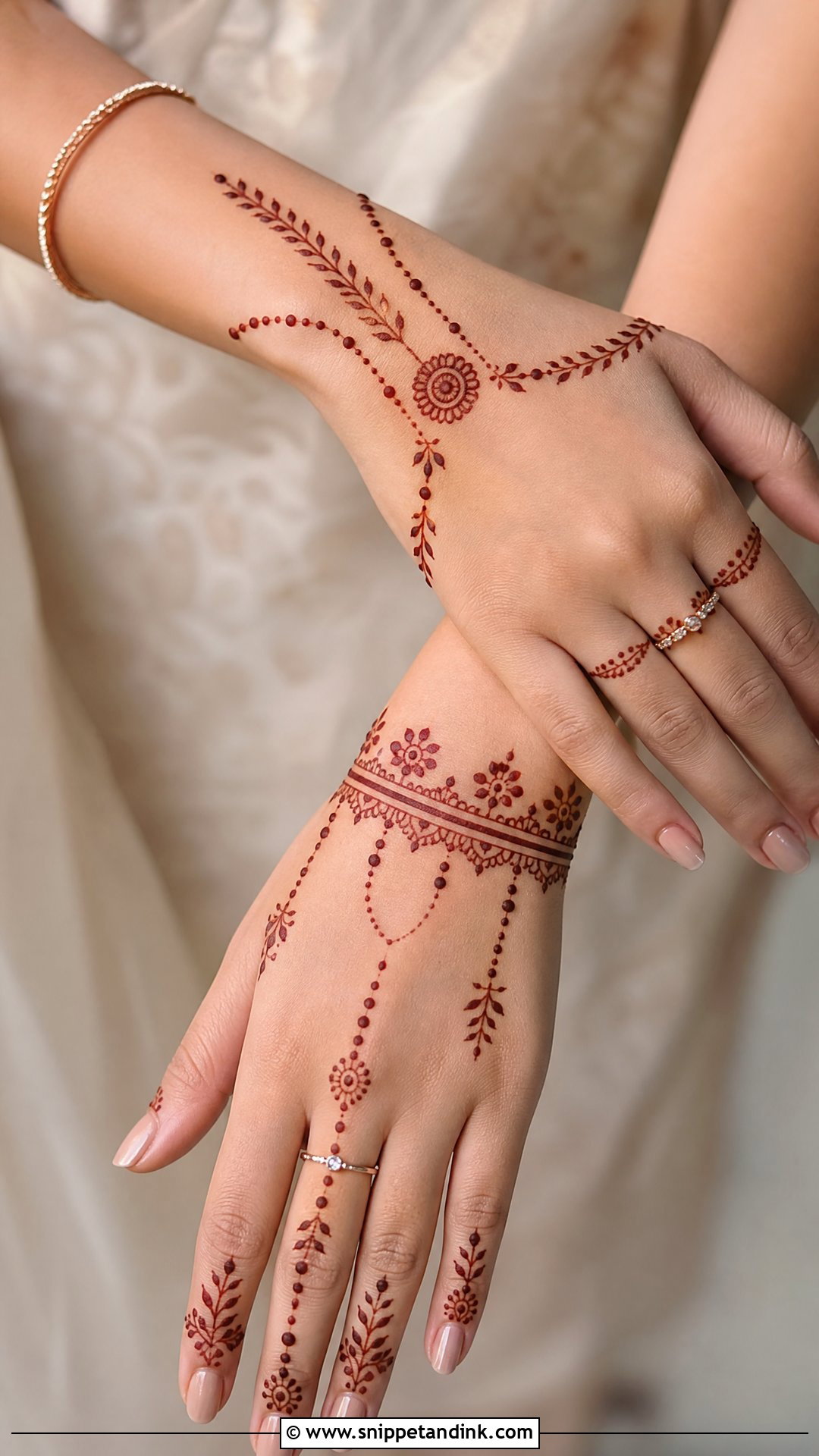 Raksha Bandhan Back Hand Mehndi Design - Snippet and Ink - 35 Stylish Back Hand Mehndi Designs