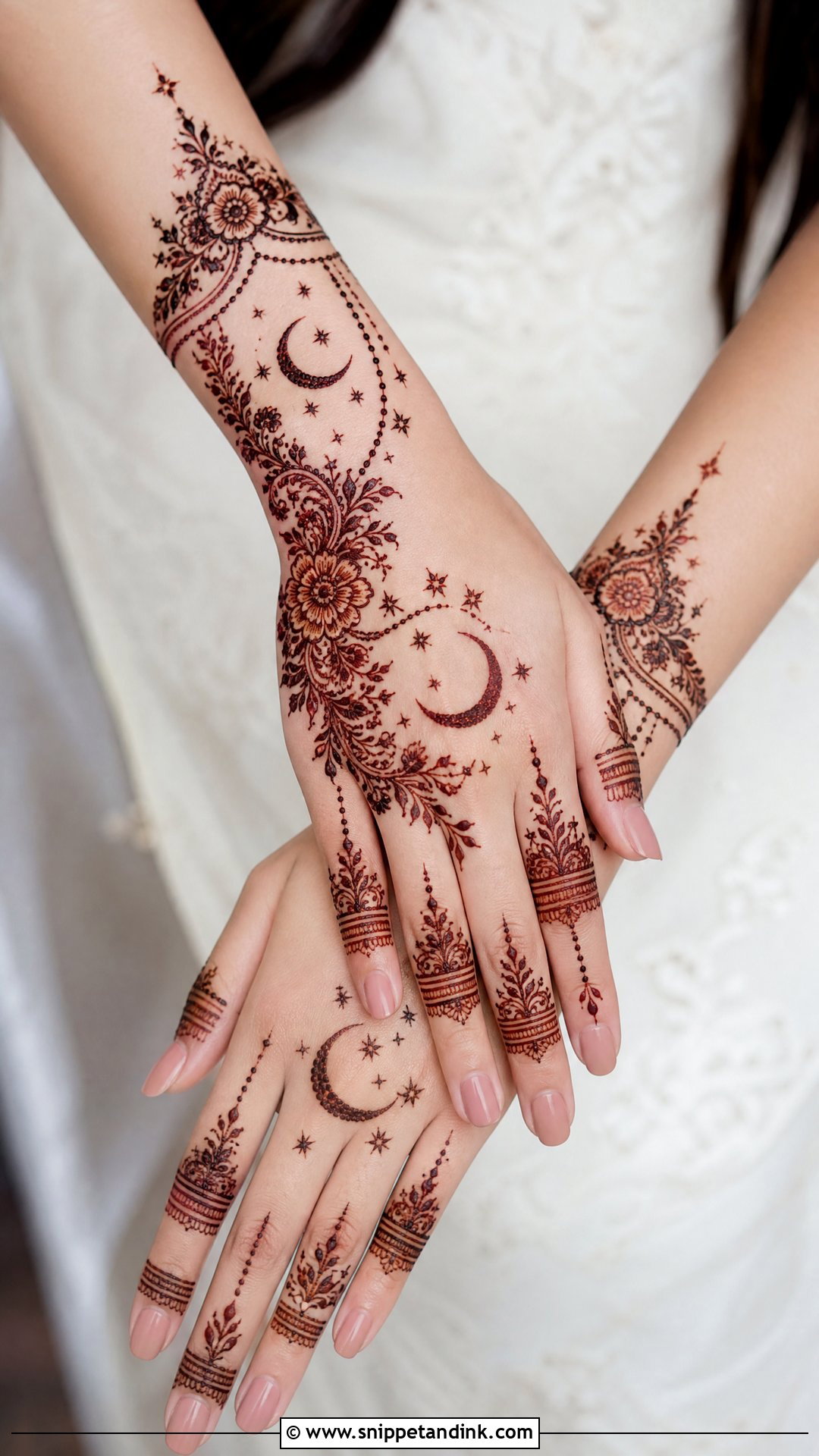 Ramadan Back Hand Mehndi Design - Snippet and Ink - 30 Ramadan Mehndi Designs