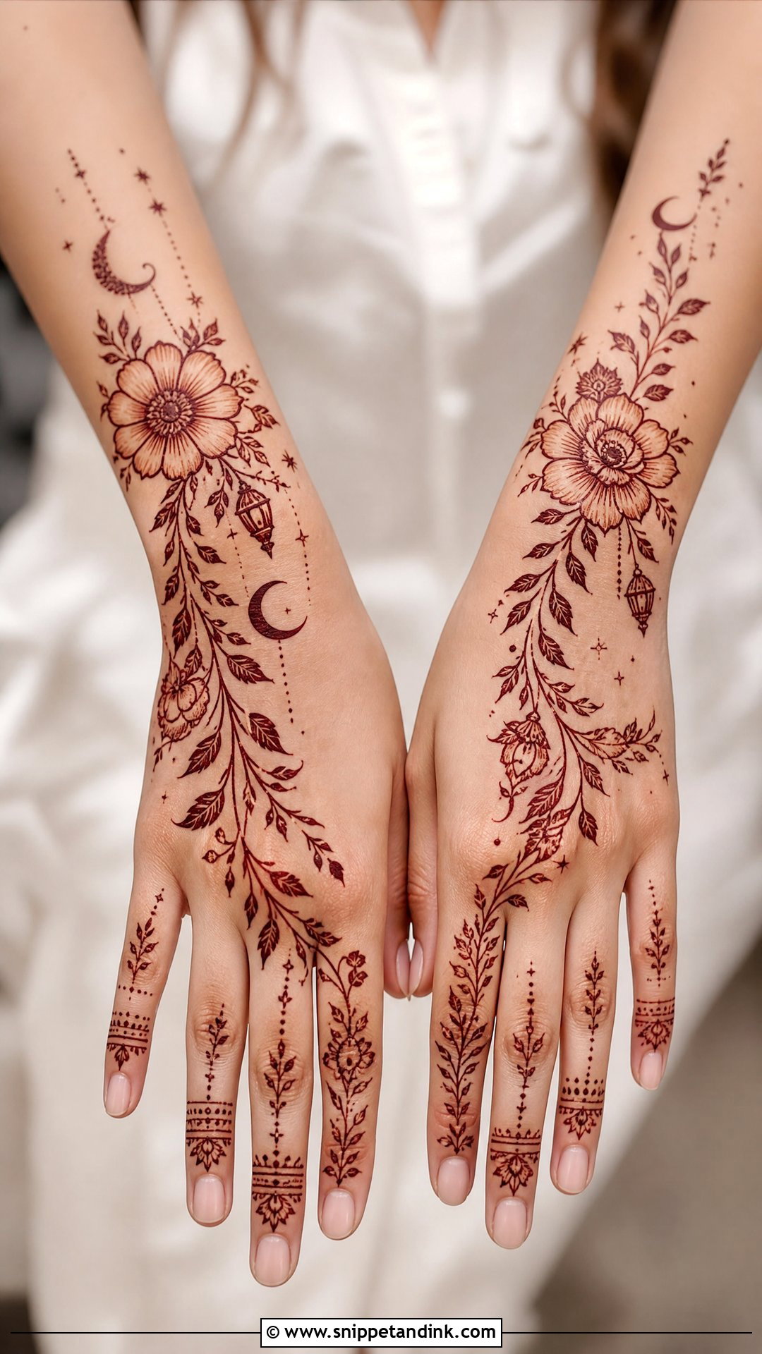 Ramadan Floral Mehndi Design - Snippet and Ink - 30 Ramadan Mehndi Designs