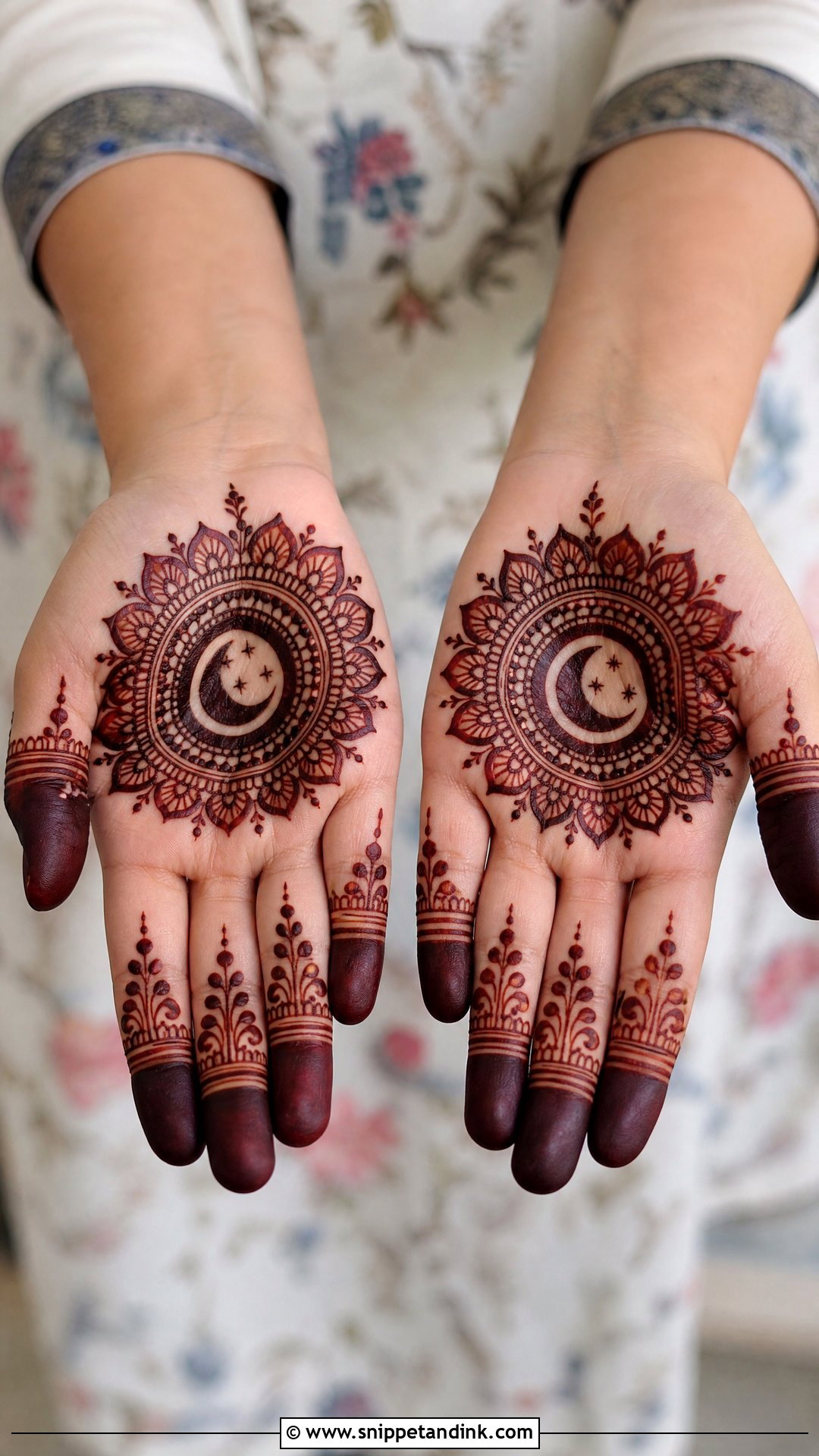 Ramadan Gol Tikki Mehndi Design - Snippet and Ink - 30 Ramadan Mehndi Designs