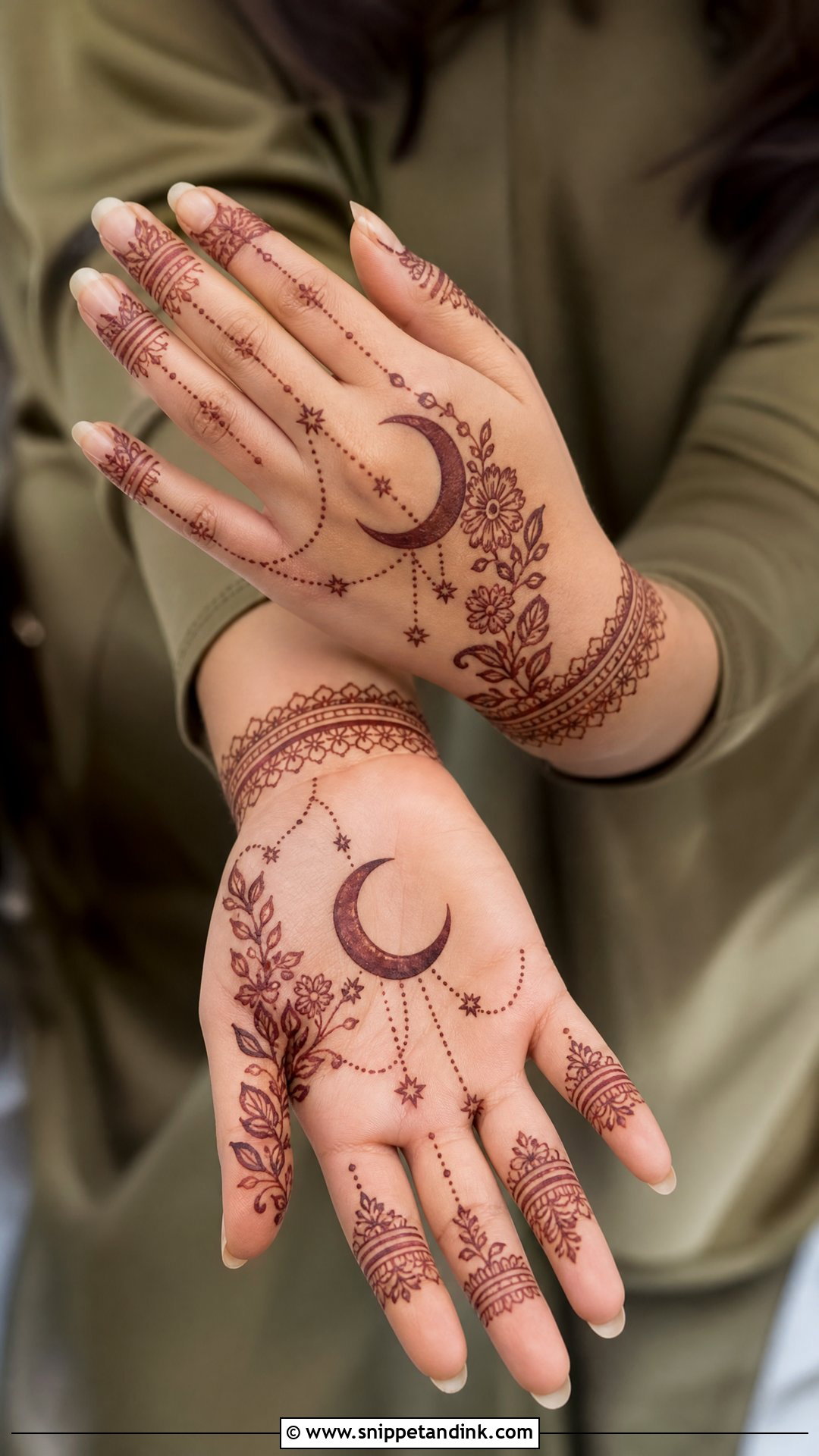 Ramadan Half Hand Mehndi Design - Snippet and Ink - 30 Ramadan Mehndi Designs