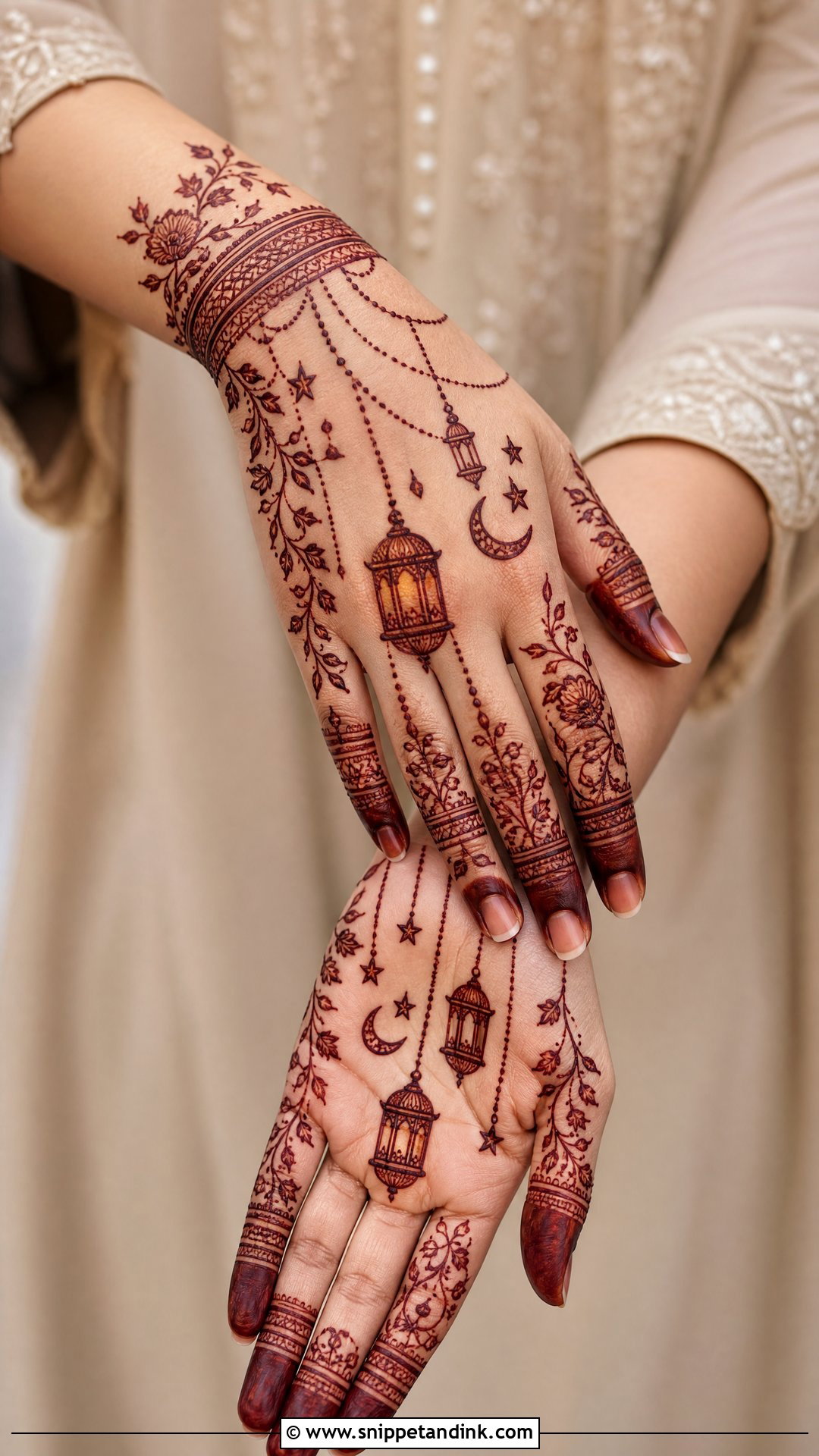 Ramadan Lantern Mehndi Design - Snippet and Ink - 30 Ramadan Mehndi Designs