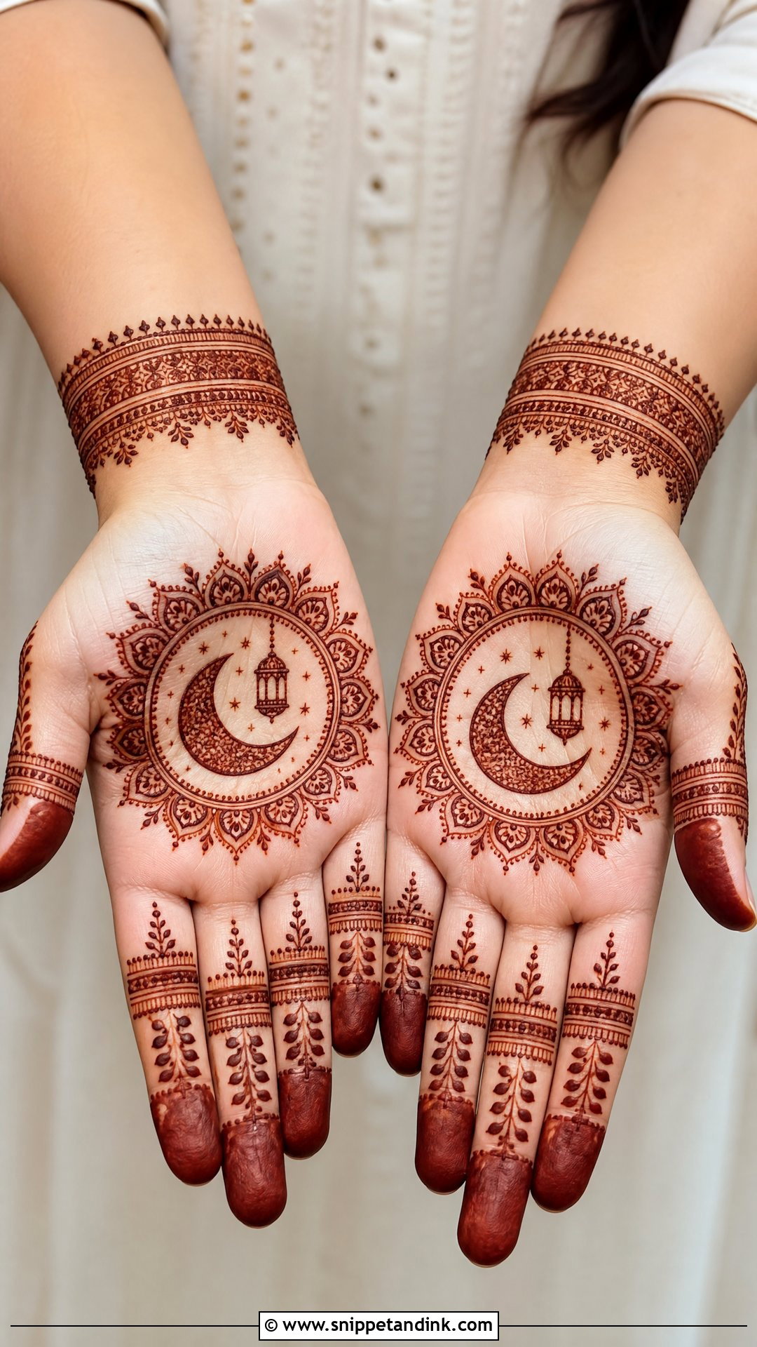 Ramadan Palm Mehndi Design - Snippet and Ink - 30 Ramadan Mehndi Designs