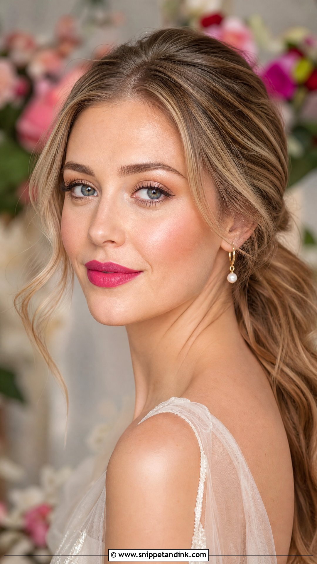 Raspberry Bridal Lip Color - Snippet and Ink - 20 Bridal Lip Color Ideas