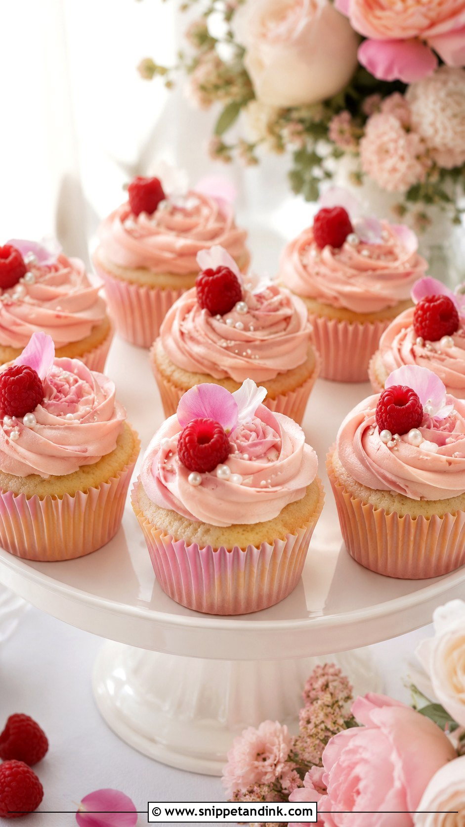 Raspberry Buttercream Wedding Cupcakes - Snippet and Ink - 25 Wedding Cupcake Frosting