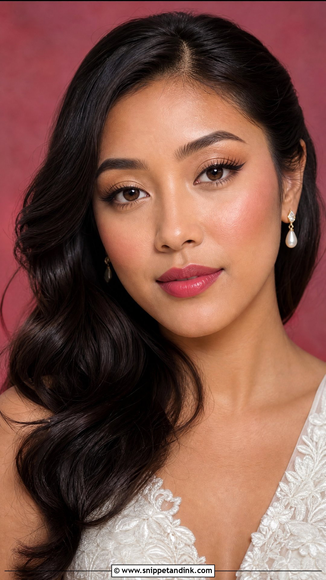 Raspberry Pink Wedding Lip Combo - Snippet and Ink - 20 Wedding Lip Combo Ideas
