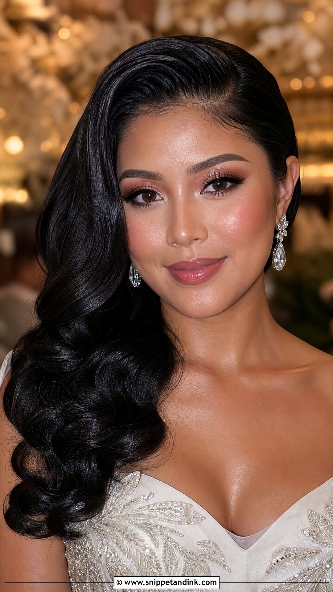 Reception Asian Bridal Makeup - Snippet and Ink - 20 Natural Asian Bridal Makeup Ideas