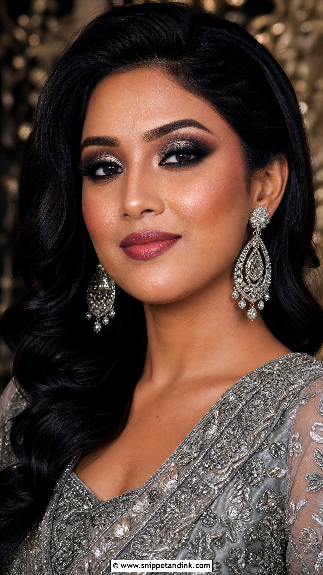 Reception Indian Bridal Eye Makeup - Snippet and Ink - 25 Indian Bridal Eye Makeup Ideas