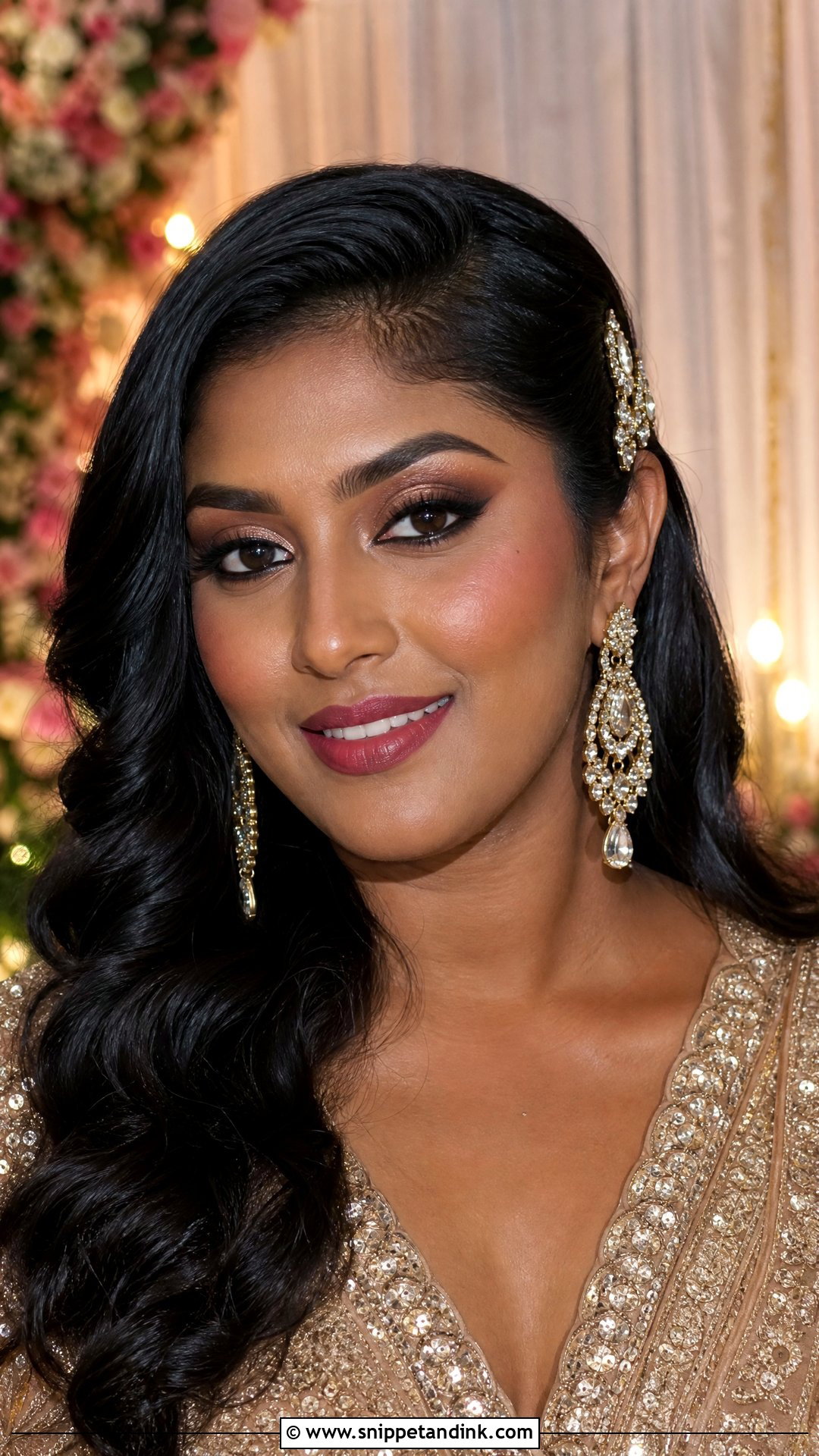 Reception Indian Bridal Look - Snippet and Ink - 20 Indian Bridal Looks