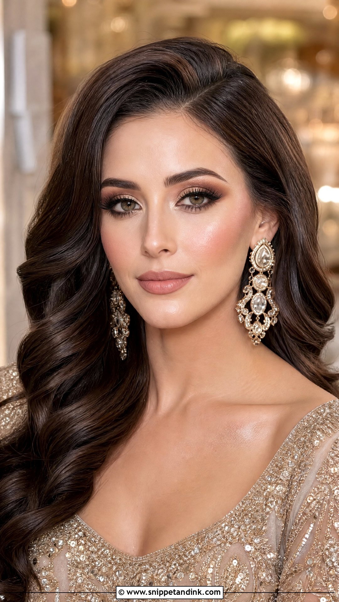 Reception Lehenga Full Glam Makeup - Snippet and Ink - 20 Lengha Makeup Looks