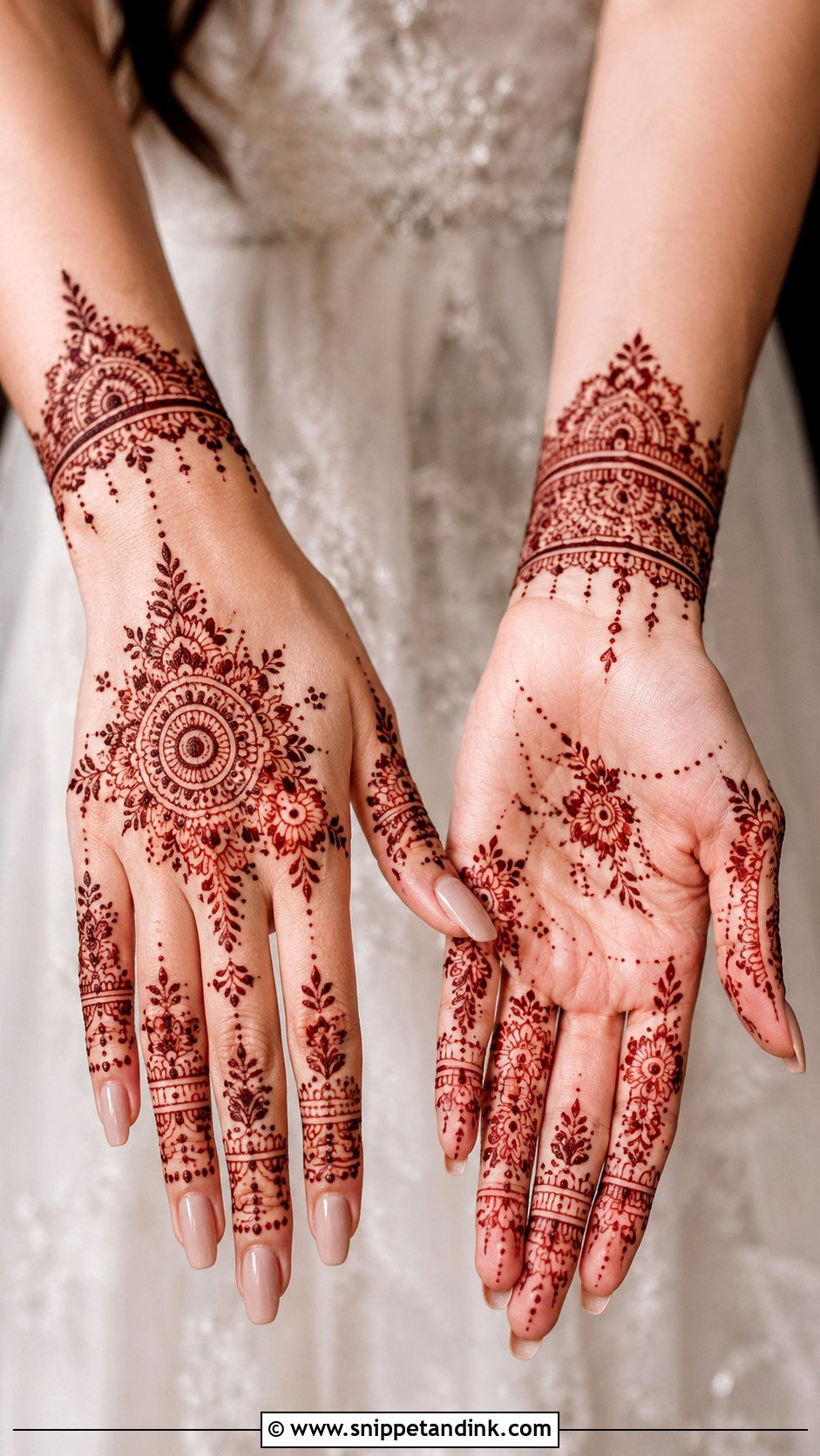 Reception Wedding Mehndi Design - Snippet and Ink - 35 Latest Wedding Mehndi Designs