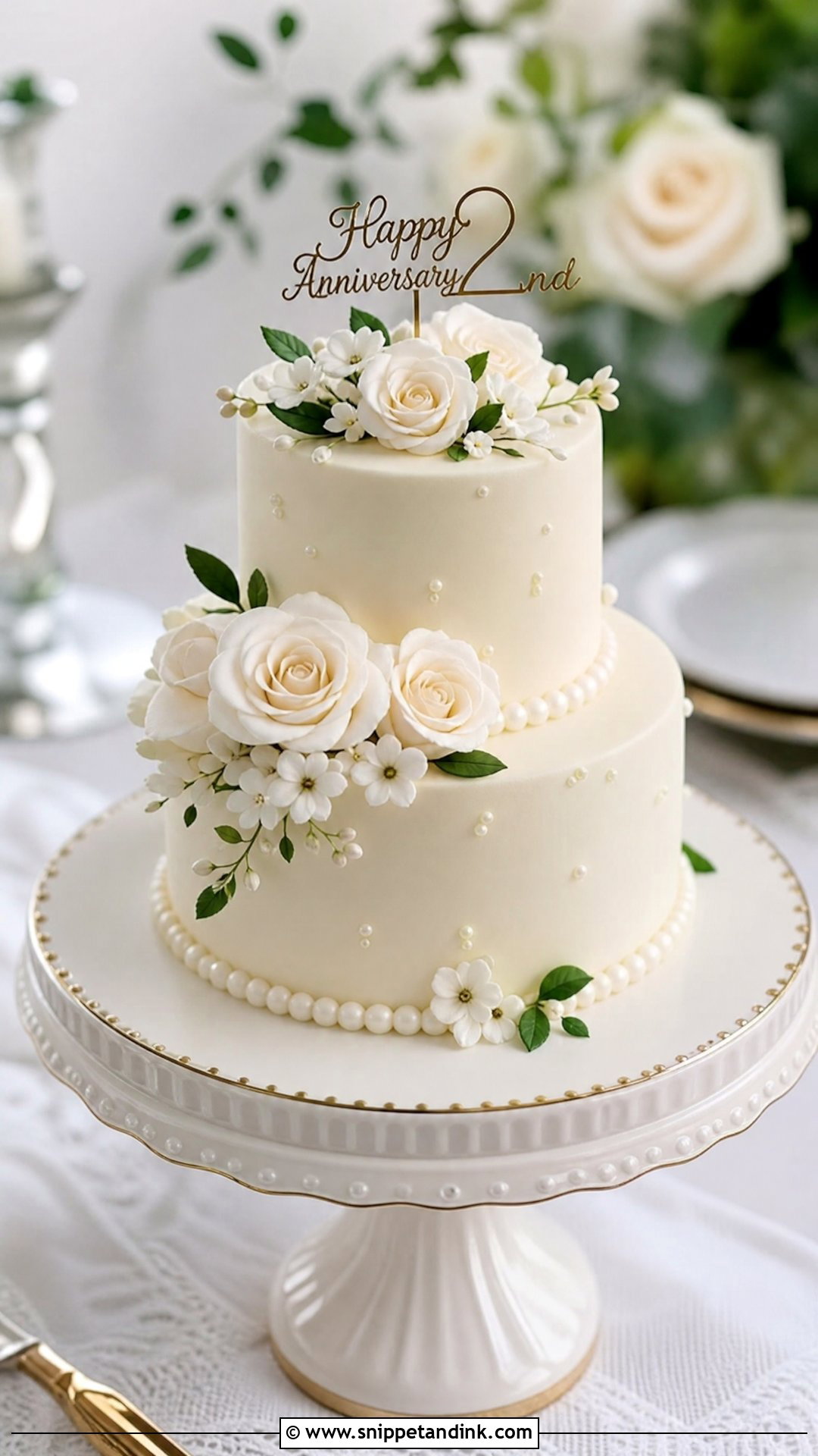 Recreated Wedding Cake - Snippet and Ink - 30 2 Year Anniversary Cake Ideas
