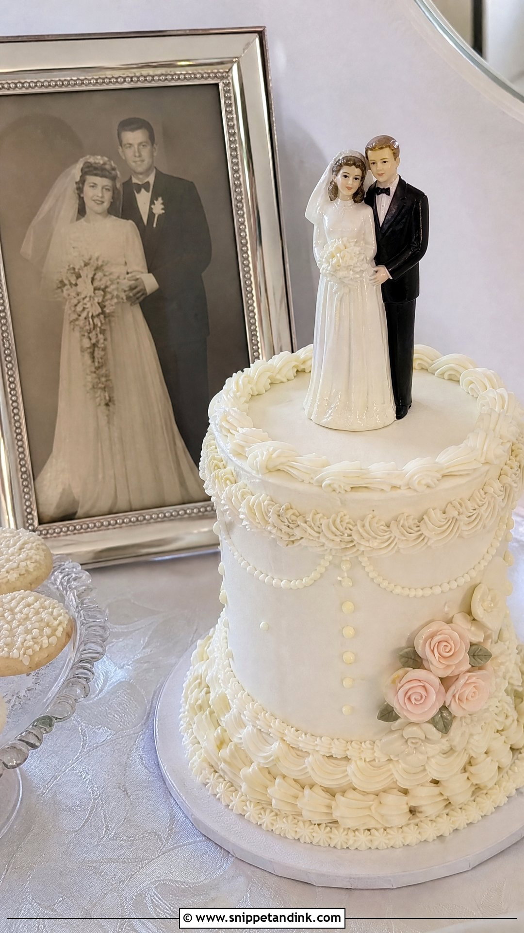 Recreated Wedding Cake Anniversary Cake - Snippet and Ink - 20 Wedding Anniversary Cake Ideas