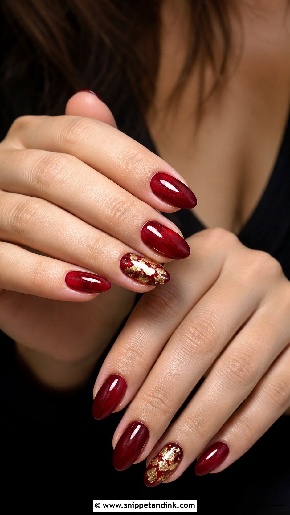 Red And Gold Nails - Snippet and Ink - 20 Nails for Indian Wedding Guest