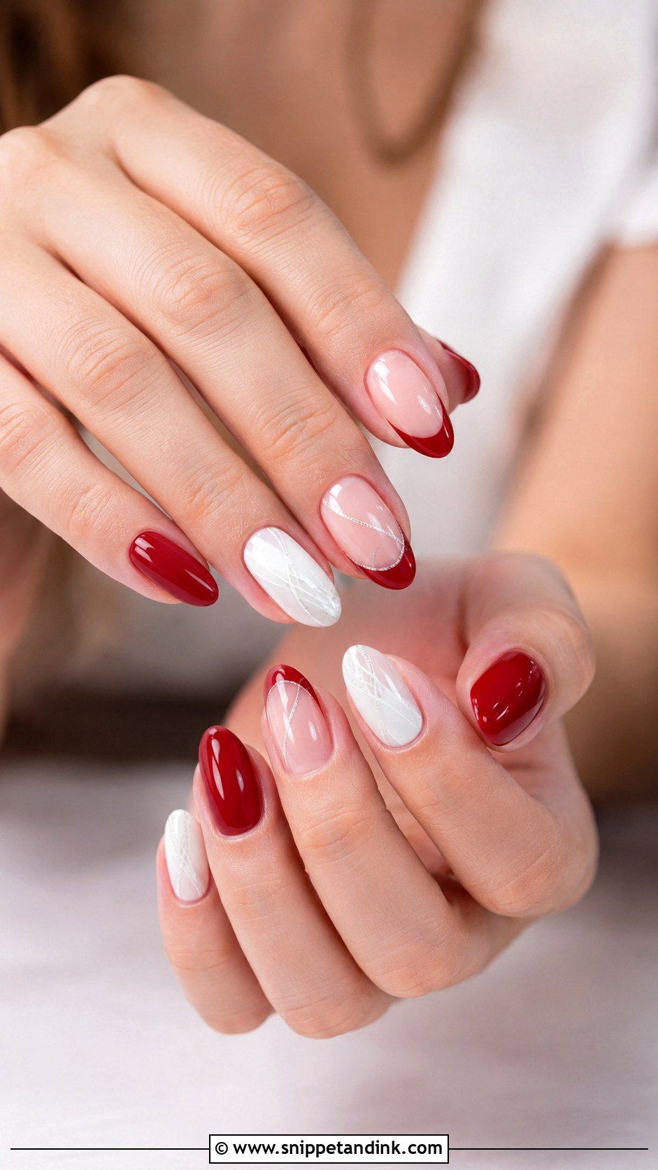 Red And White Wedding Nails - Snippet and Ink - 20 Red Wedding Nails for Bride