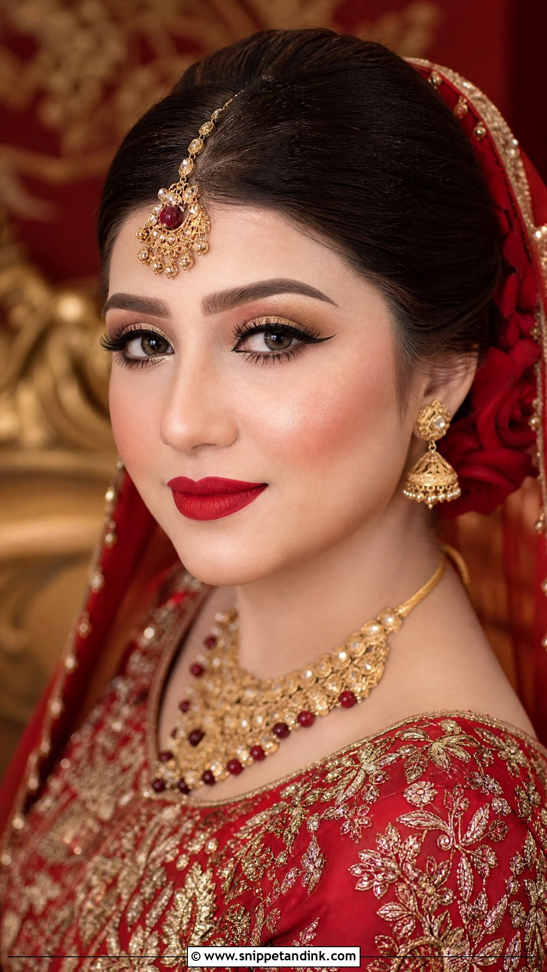 Red Barat Bridal Makeup - Snippet and Ink - 25 Barat Bridal Makeup Ideas