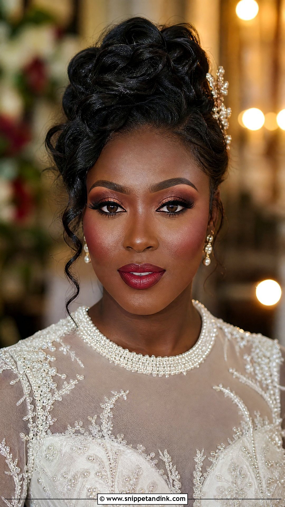 Red Bridal Makeup For Dark Skin - Snippet and Ink - 20 Red Bridal Makeup Ideas