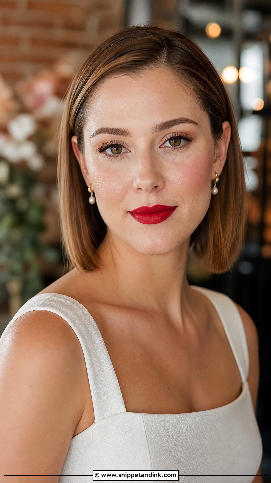 Red Bridal Makeup For Minimal Bride - Snippet and Ink - 20 Red Bridal Makeup Ideas