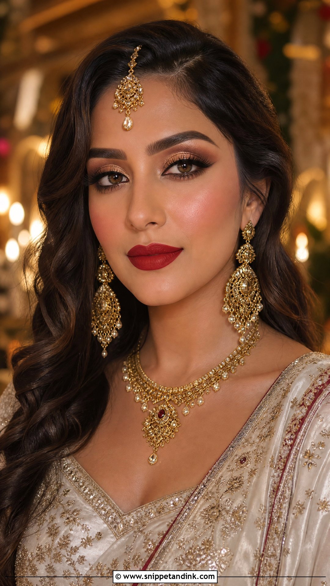 Red Bridal Makeup For Olive Skin - Snippet and Ink - 20 Red Bridal Makeup Ideas