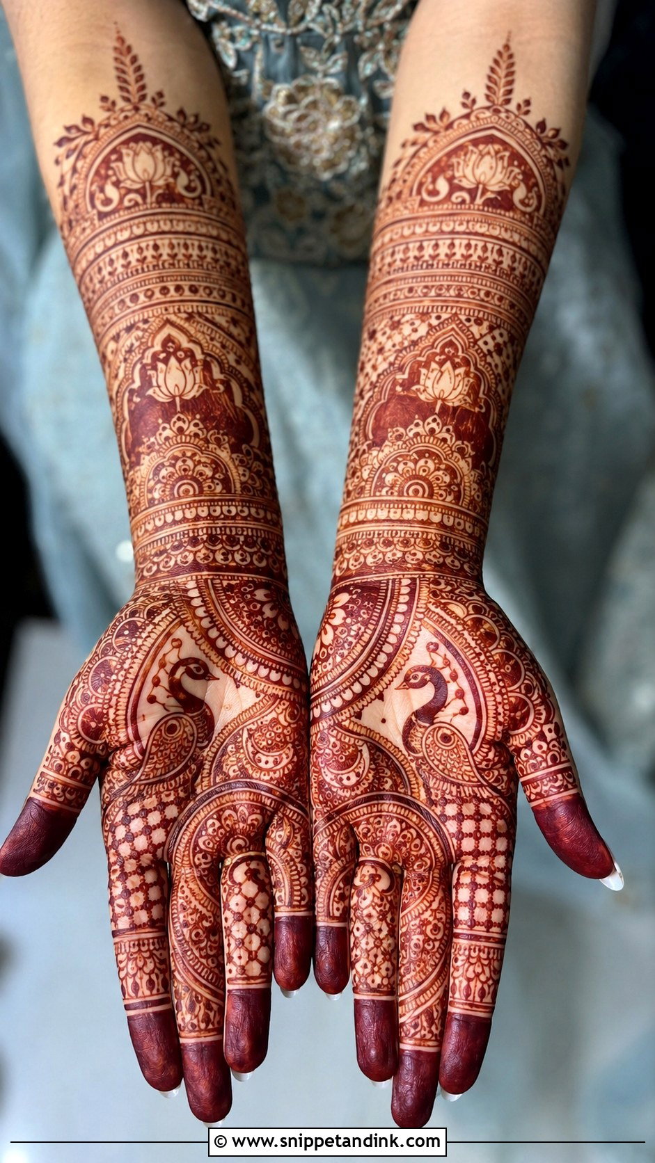 Red Bridal Mehndi Design - Snippet and Ink - 35 Latest Bridal Mehndi Designs Weddings