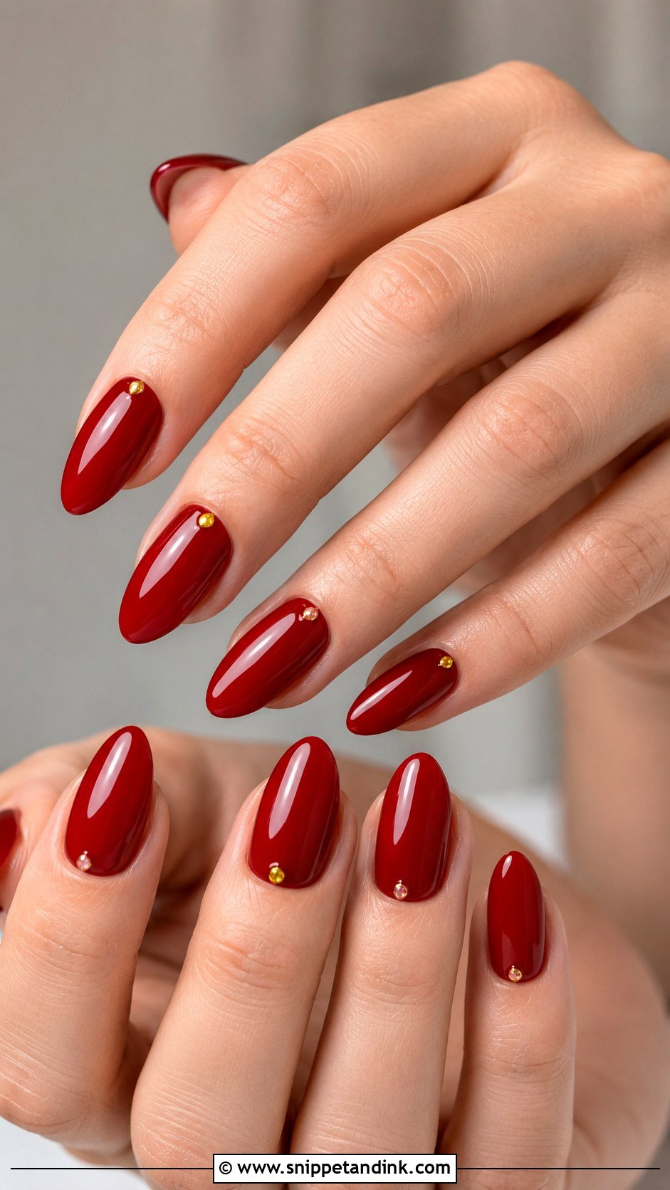 Red Bridal Nail Art - Snippet and Ink - 20 Nail Art for Marriage Ideas