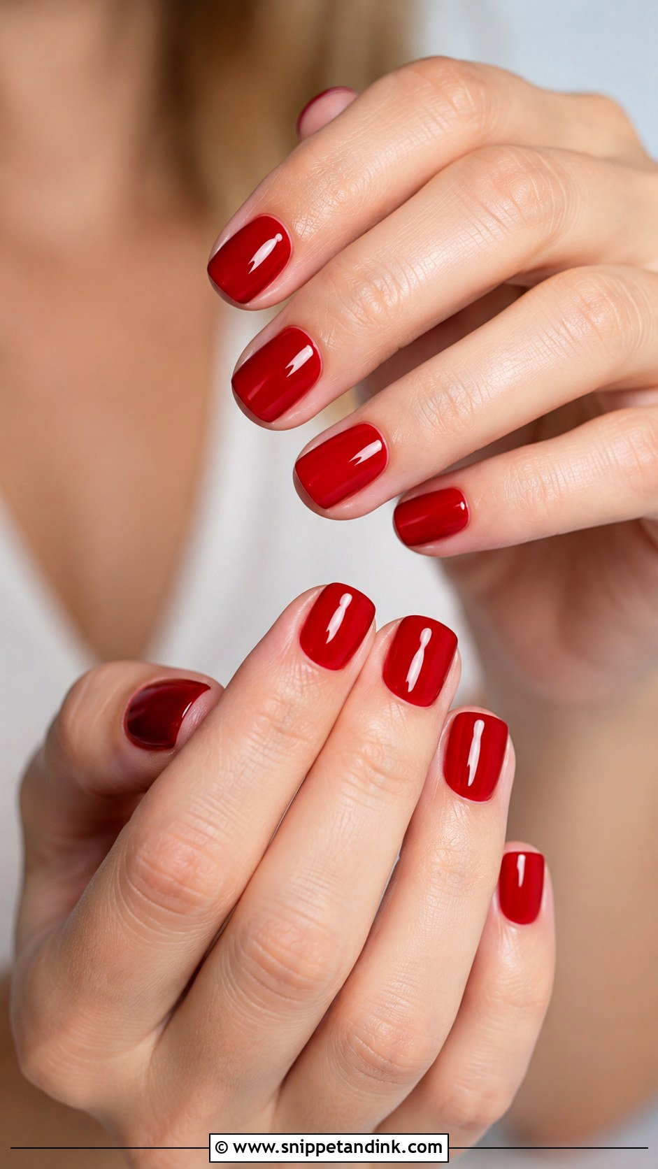 Red Bridal Nails With Rhinestones - Snippet and Ink - 20 Red Wedding Nails for Bride