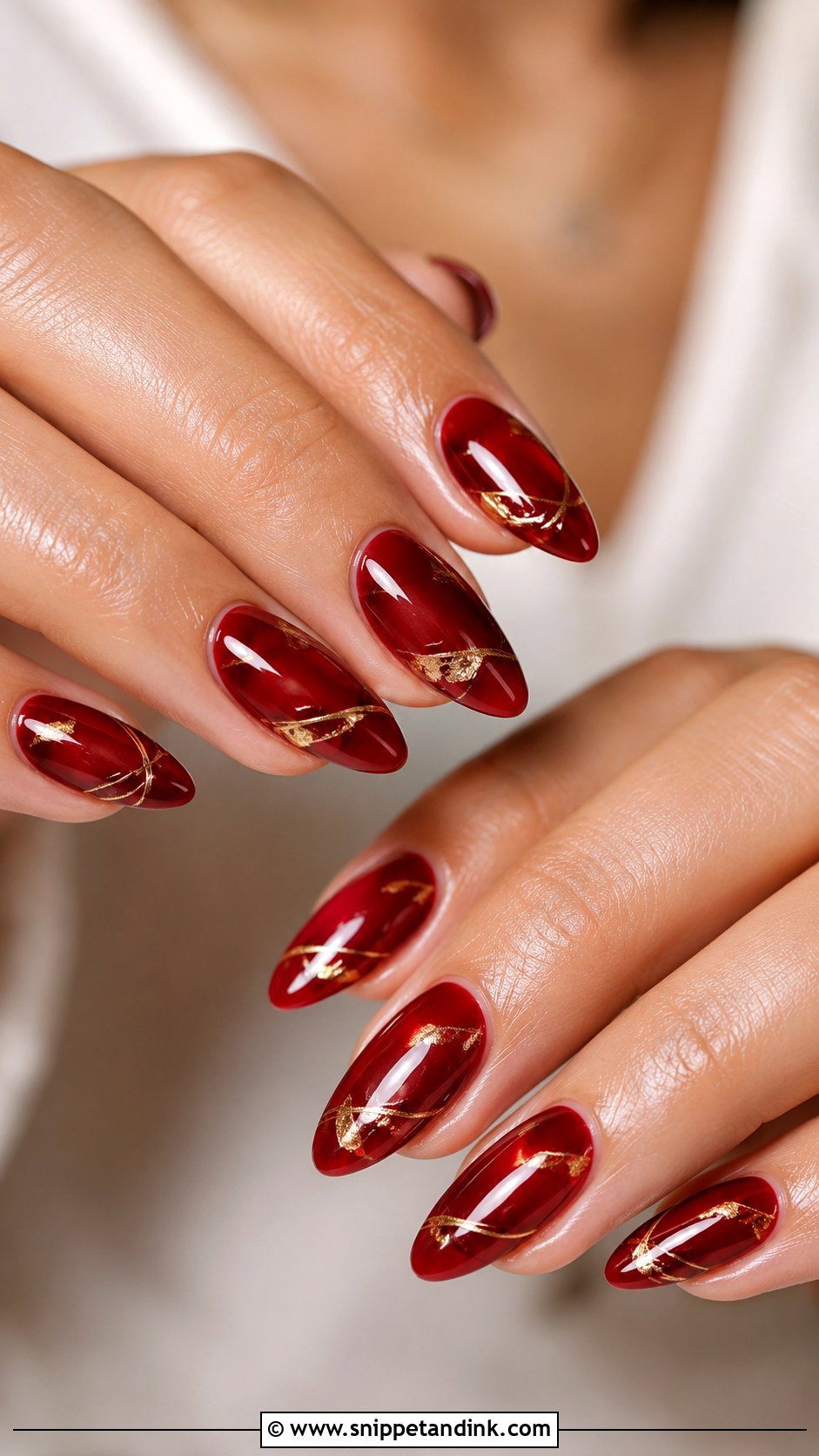 Red Bridal Nails - Snippet and Ink - 20 Nail Art Designs for Wedding Functions