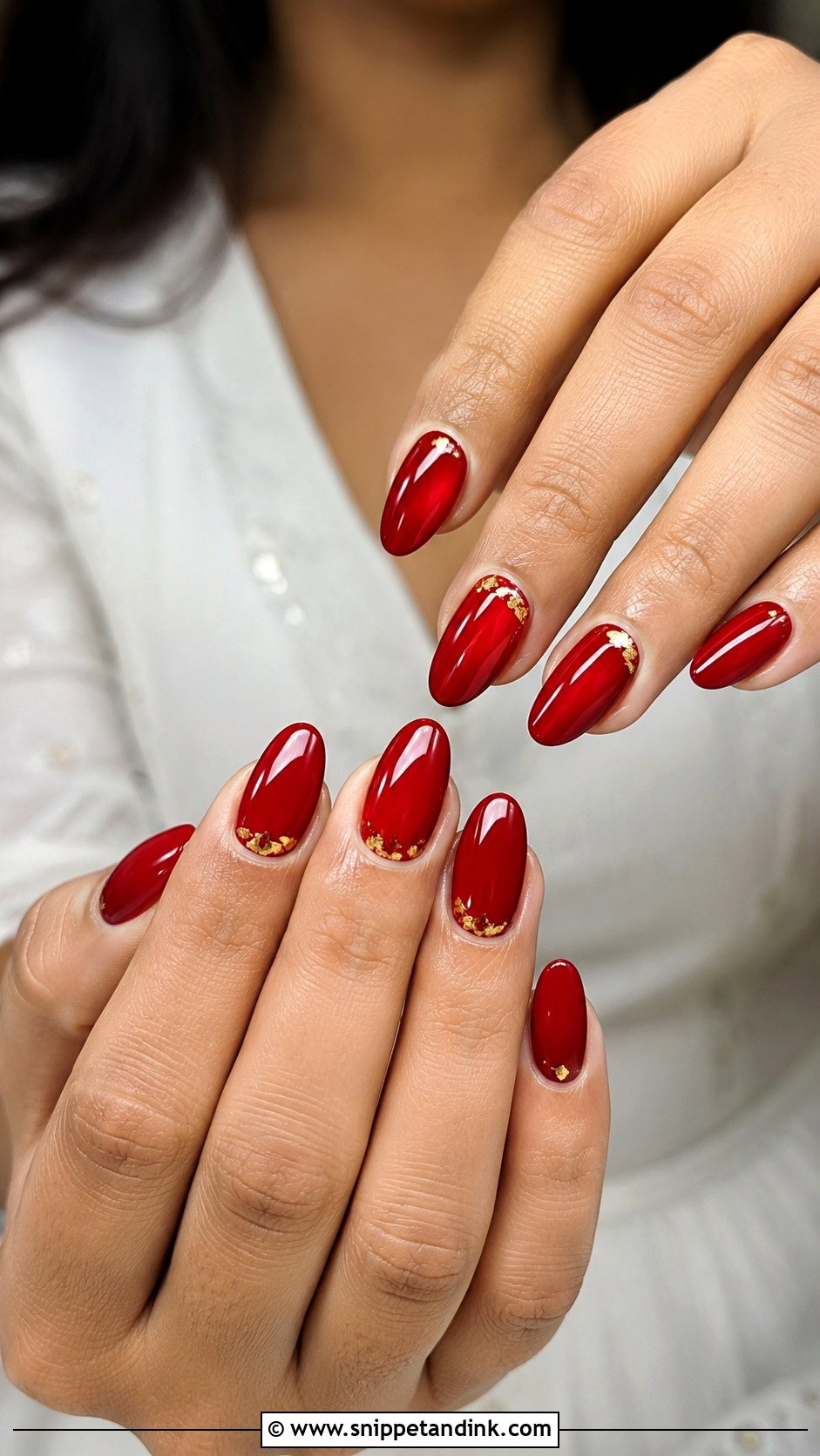 Red Bridal Wedding Nails - Snippet and Ink - 20 Wedding Nails for Indian Bride