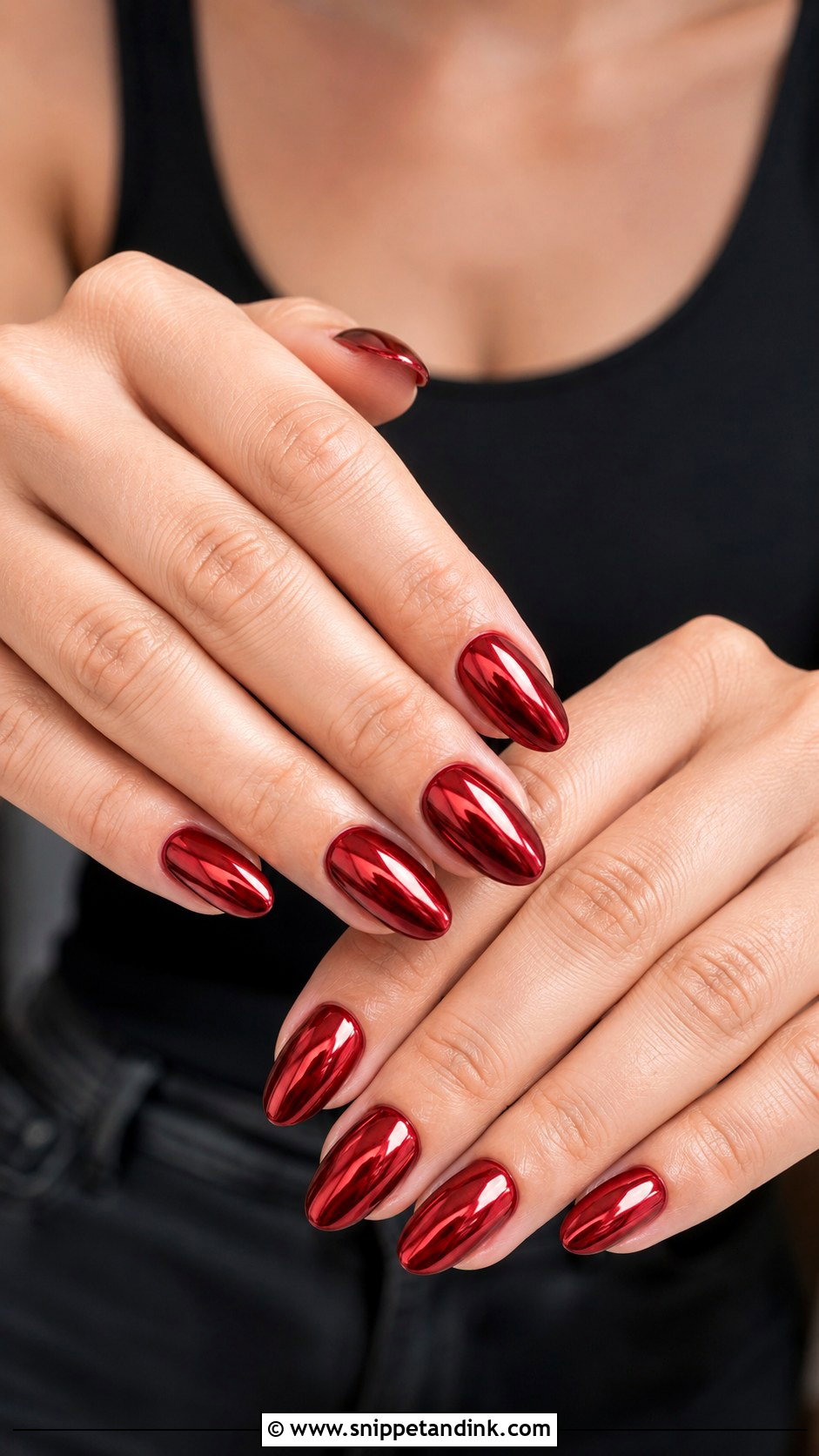 Red Chrome Wedding Nails - Snippet and Ink - 20 Red Nails for Wedding