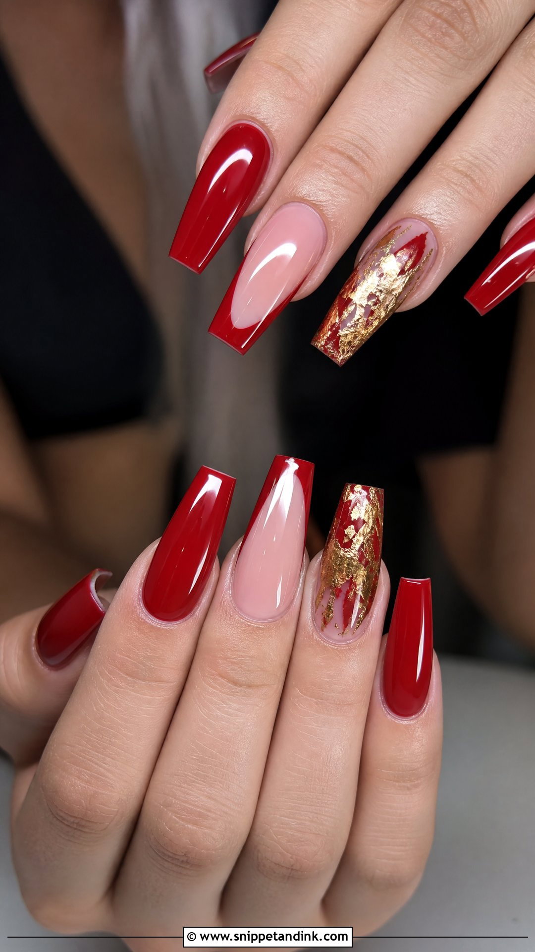 Red Coffin Wedding Nails - Snippet and Ink - 25 Red Wedding Nails