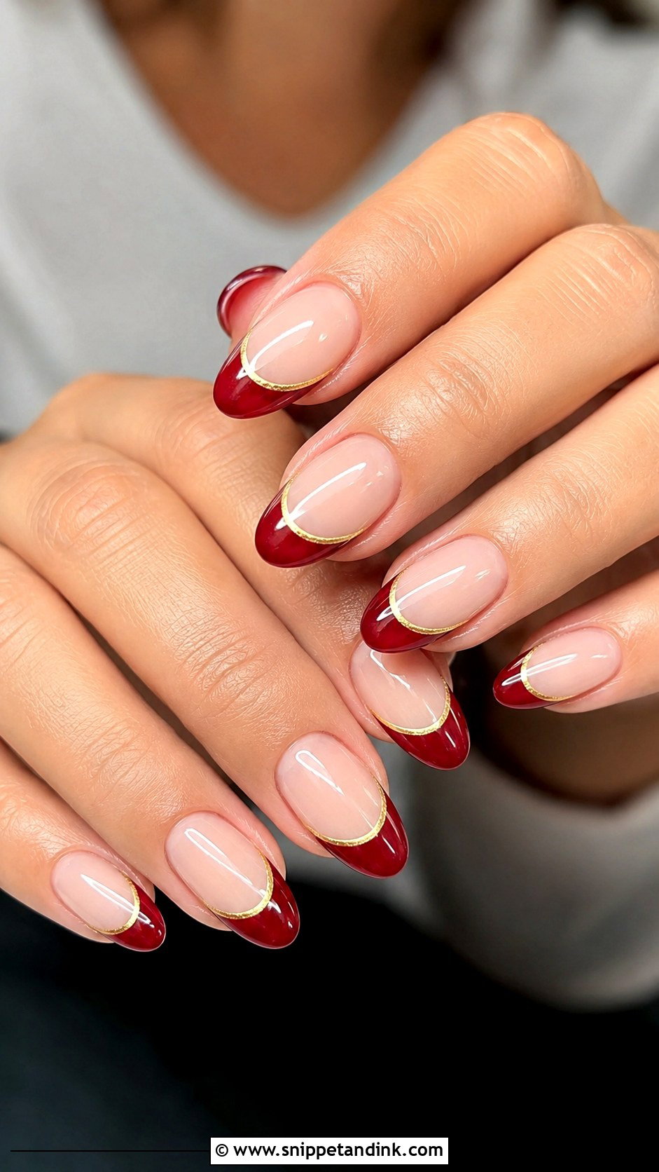 Red French Indian Bridal Nails - Snippet and Ink - 20 Elegant Indian Bride Wedding Nails