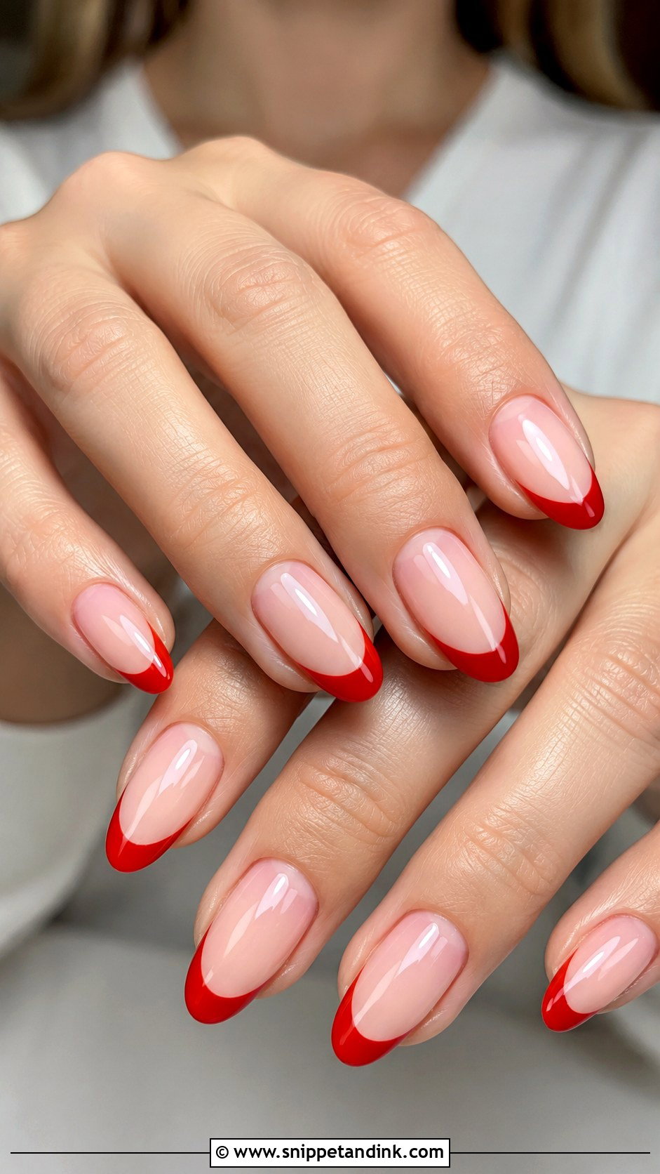 Red French Tip Wedding Nails - Snippet and Ink - 20 Red Wedding Nails for Bride