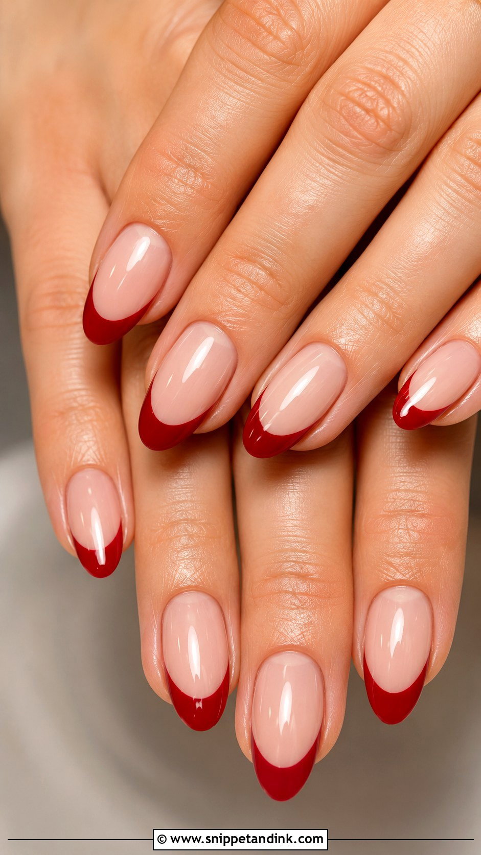 Red French Wedding Anniversary Nails - Snippet and Ink - 20 Wedding Anniversary Nails