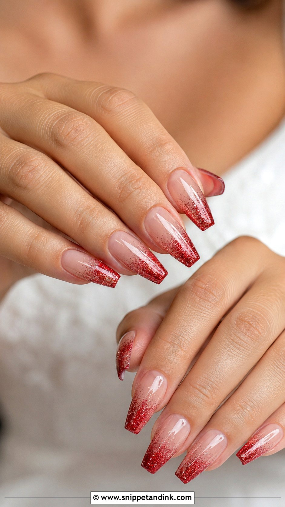Red Glitter Wedding Nails - Snippet and Ink - 20 Red Nails Wedding Brides