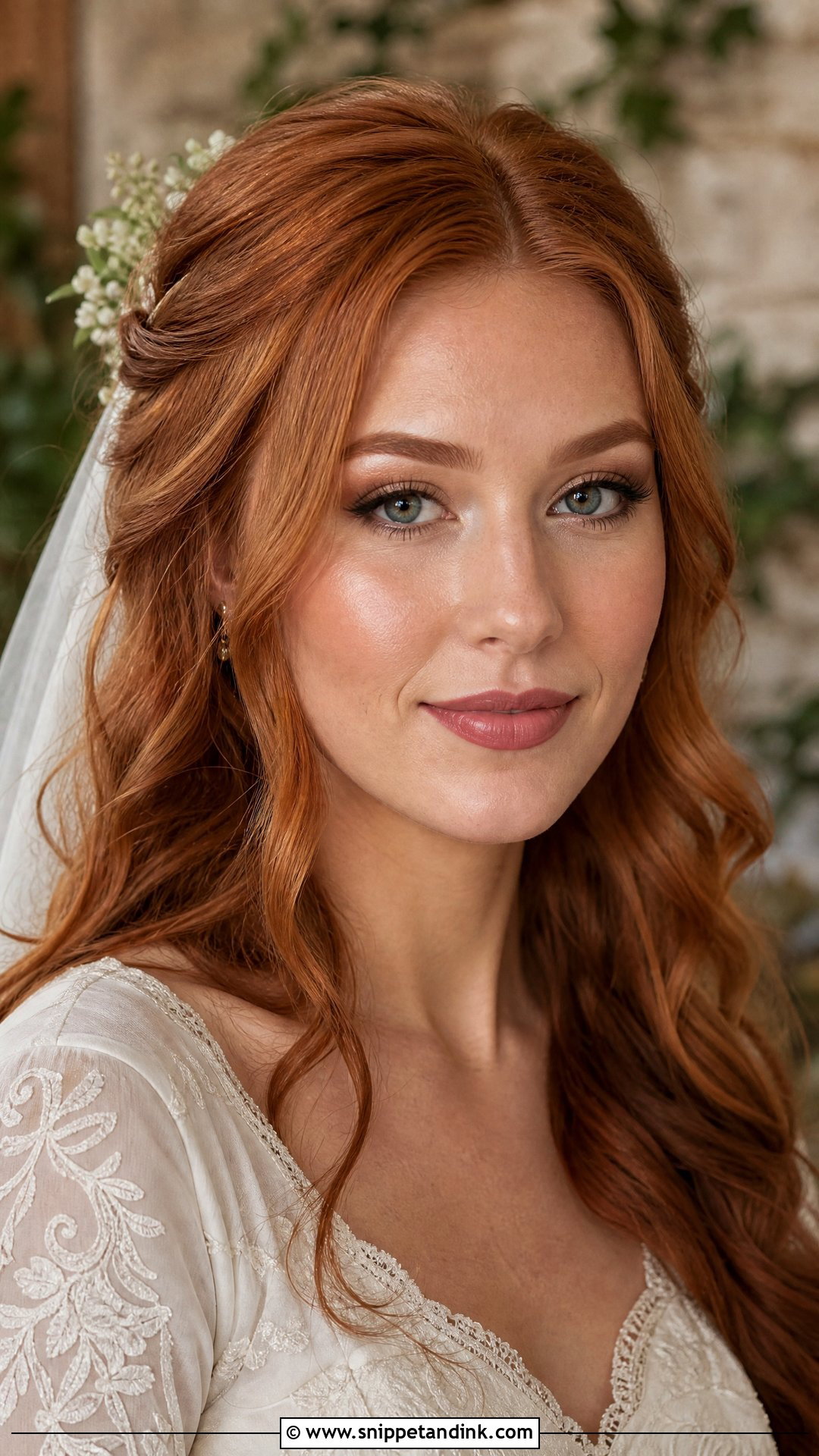 Red Hair Bridal Makeup For Fair Skin - Snippet and Ink - 20 Bridal Makeup for Fair Skin Ideas
