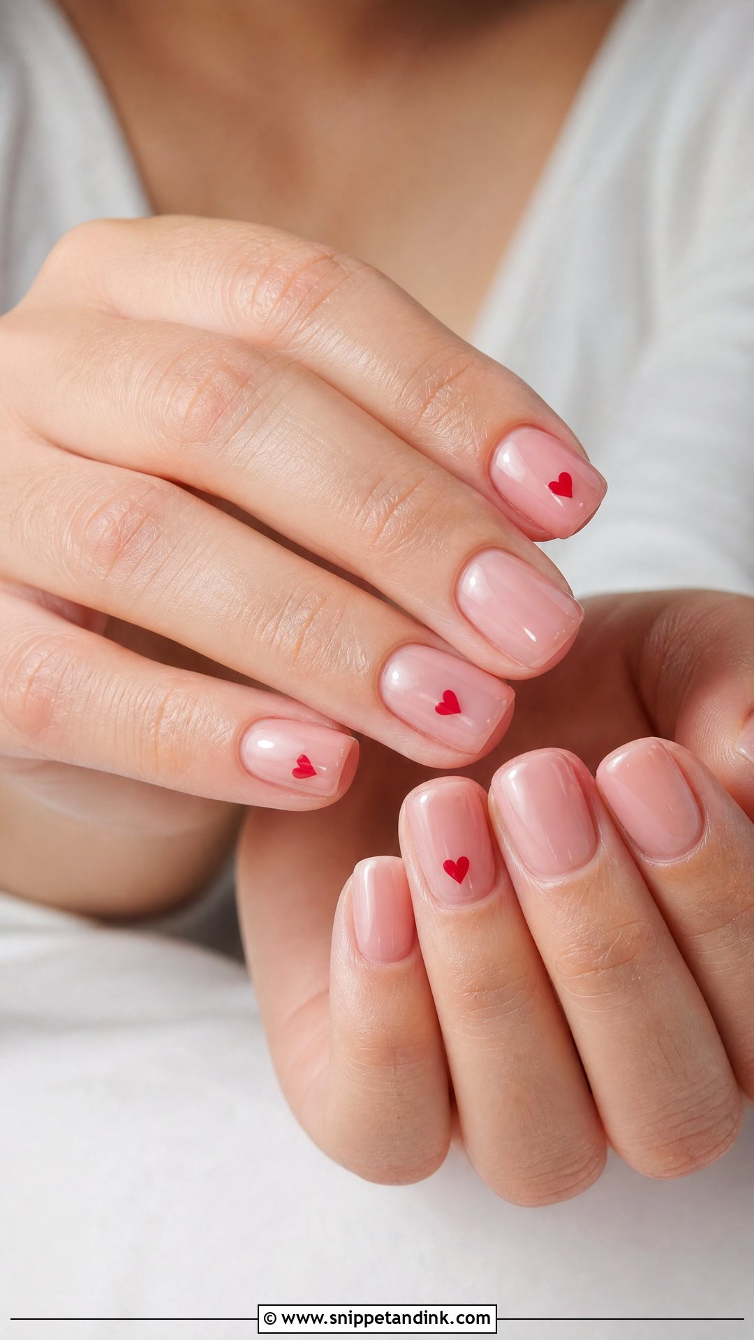 Red Heart Bridal Nails - Snippet and Ink - 25 Fun Bridal Nails
