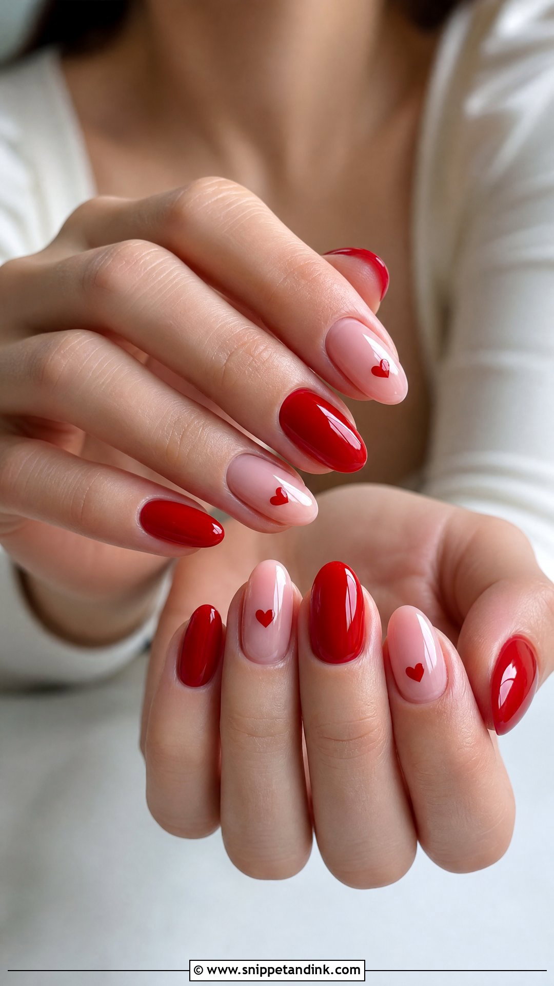 Red Heart Bridal Nails - Snippet and Ink - 25 Red Bridal Nails