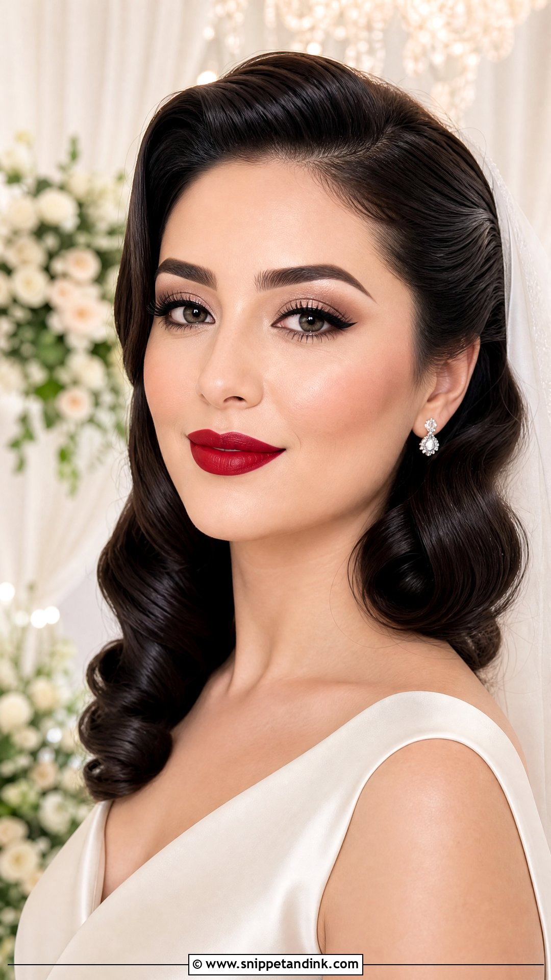 Red Lip Bridal Makeup - Snippet and Ink - 25 Latest Bridal Makeup Ideas