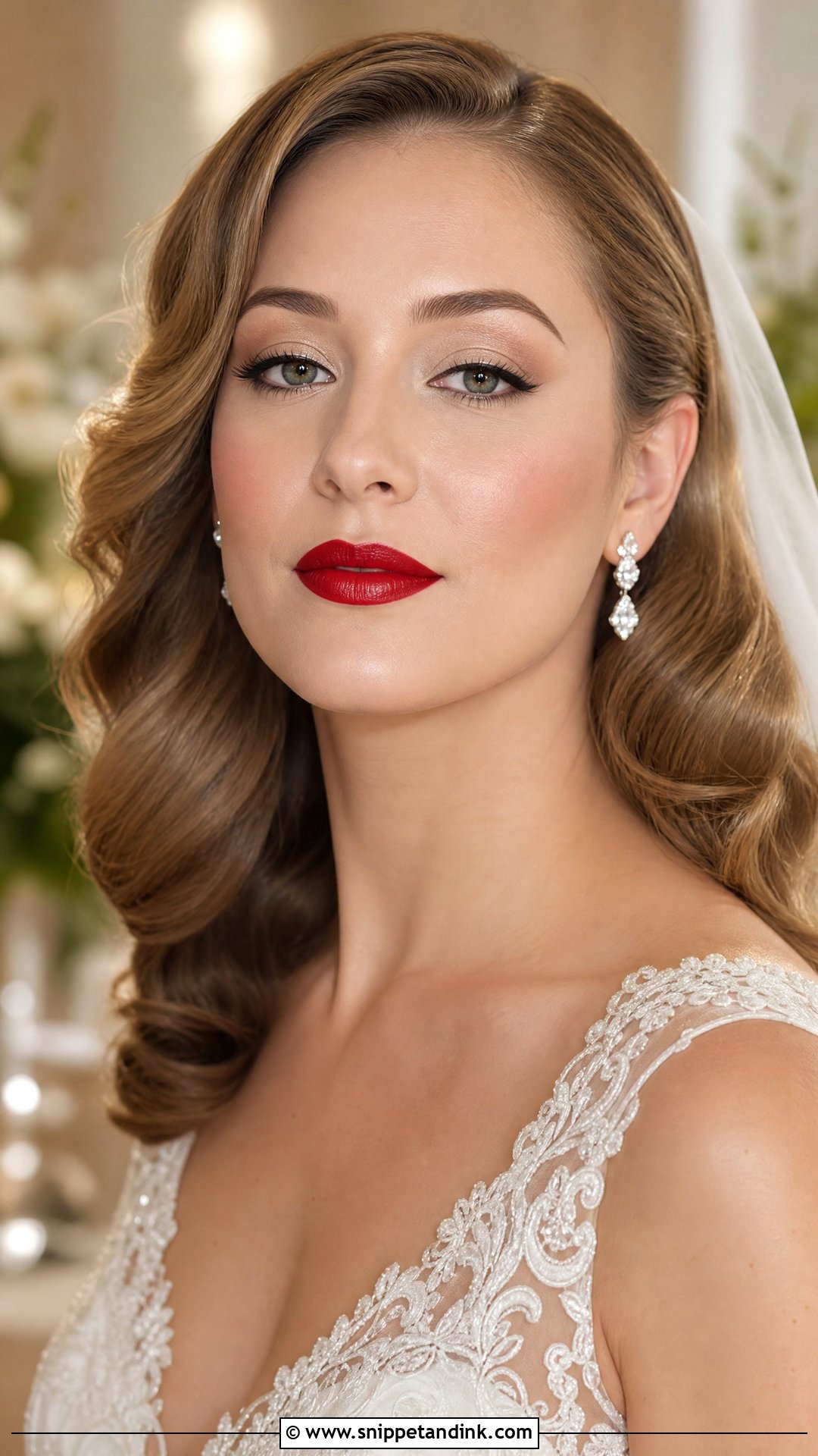 Red Lip Bridal Makeup For Small Eyes - Snippet and Ink - 20 Bridal Makeup Small Eyes