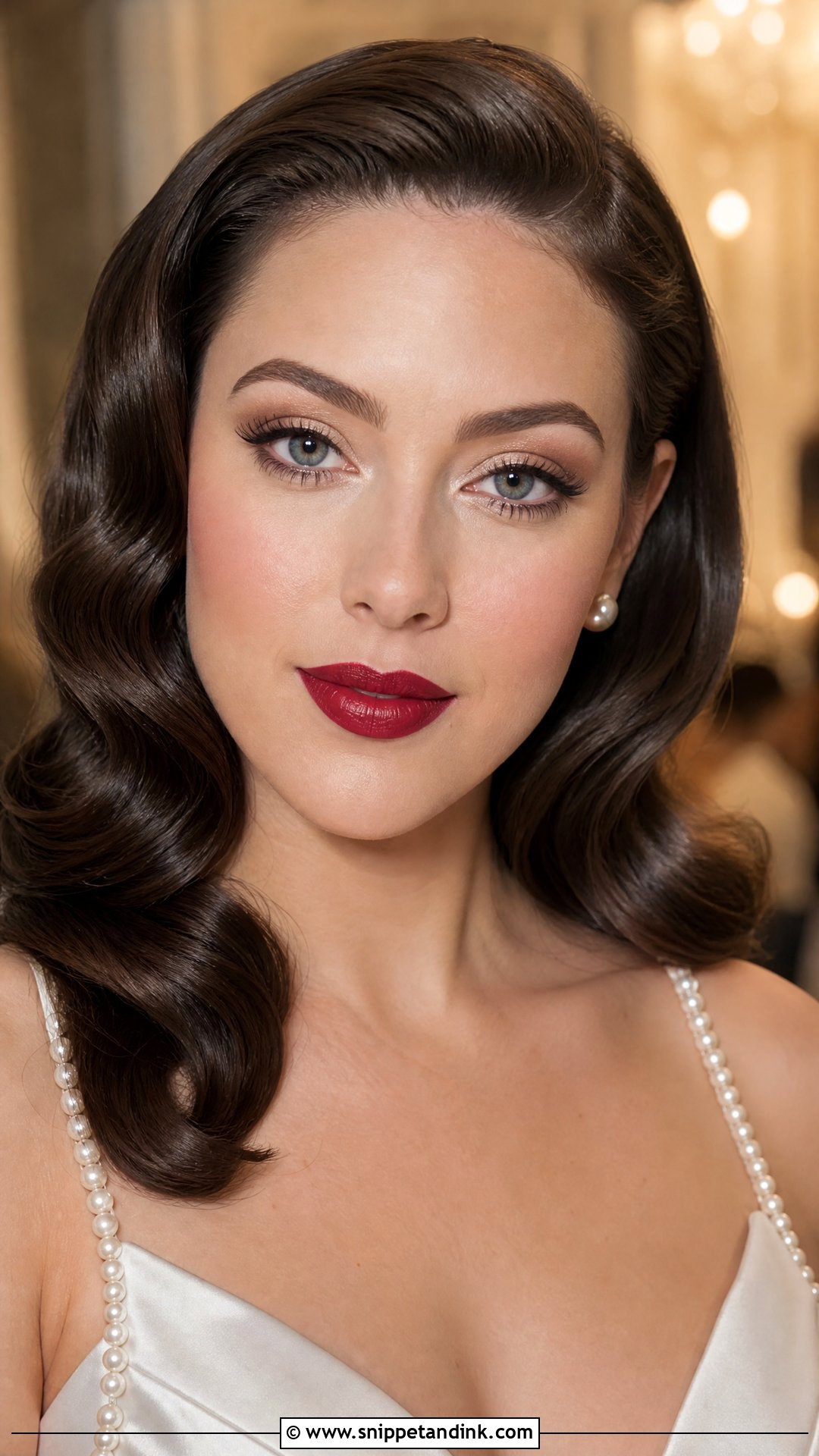 Red Lip Bridal Makeup Look - Snippet and Ink - 35 Bridal Makeup Looks