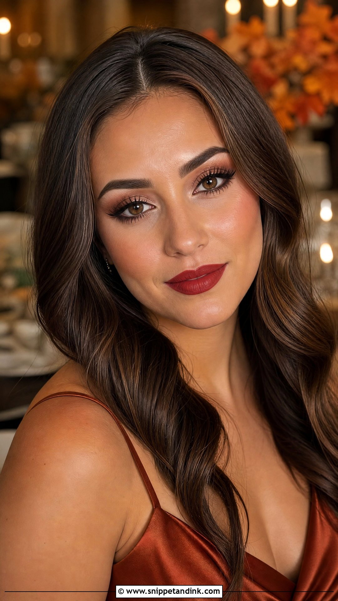 Red Lip Makeup For Fall Wedding Guest - Snippet and Ink - 20 Wedding Guest Makeup Red Lips