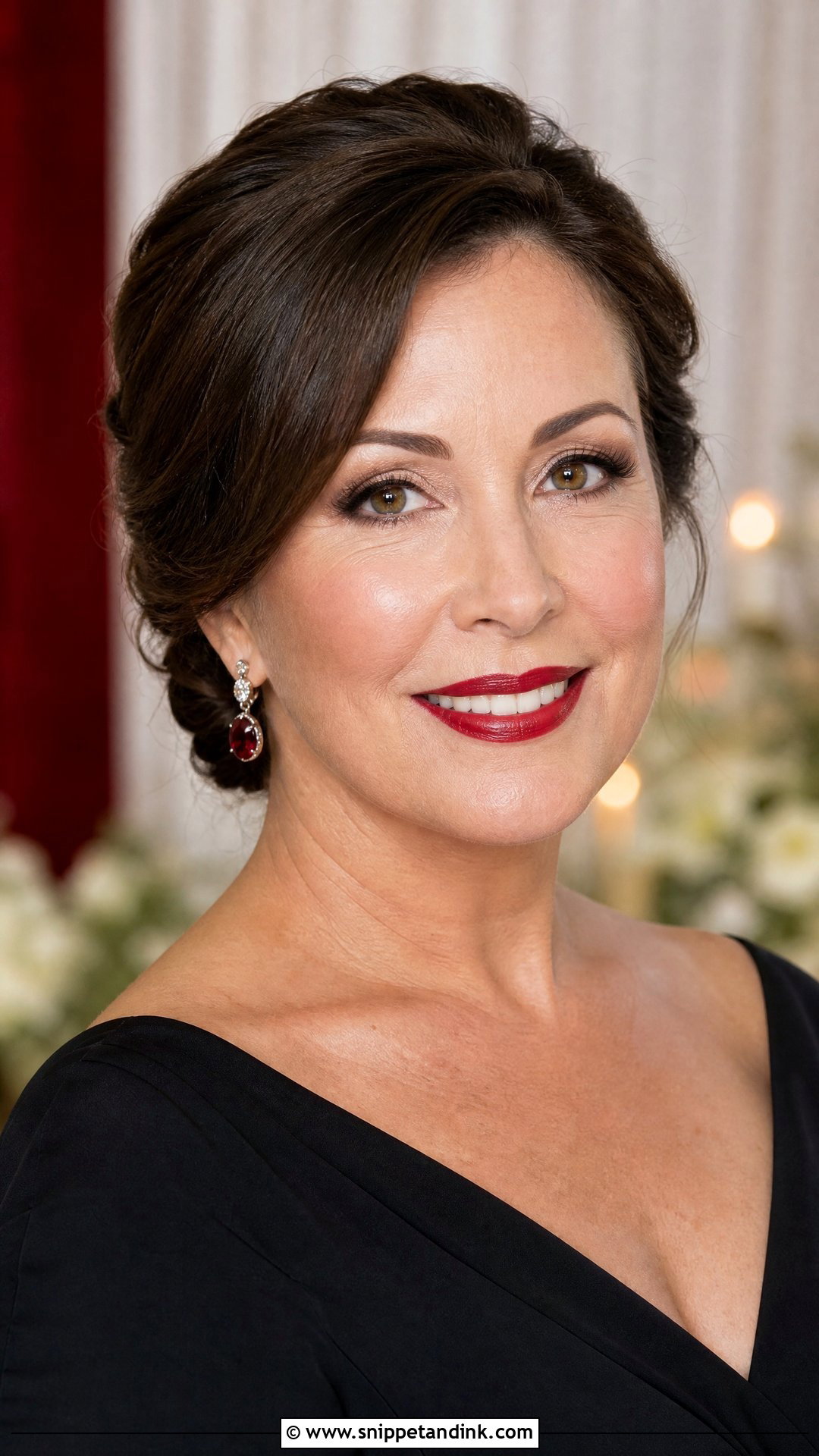 Red Lip Mother Of The Groom Makeup - Snippet and Ink - 25 Mother of the Groom Makeup Ideas