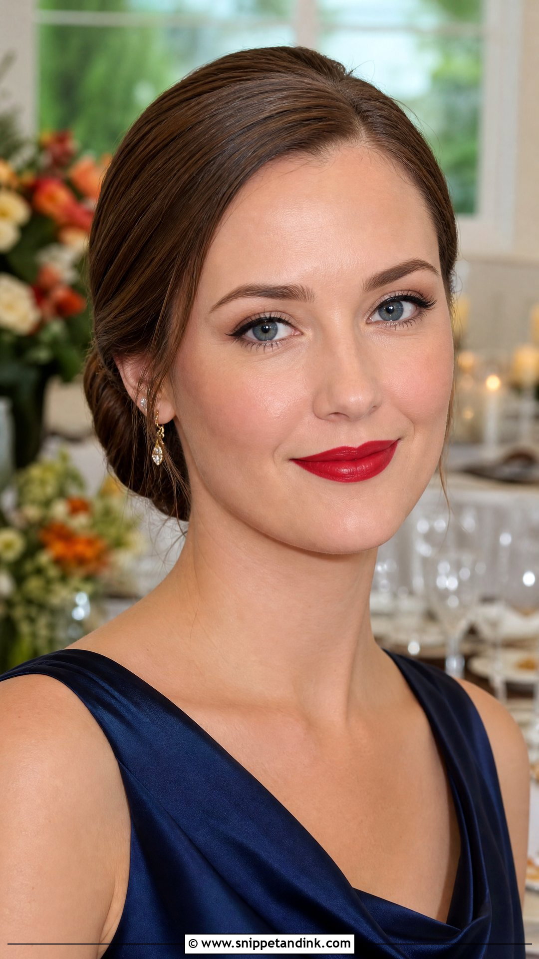 Red Lip Summer Wedding Guest Makeup - Snippet and Ink - 20 Summer Wedding Guest Makeup Ideas