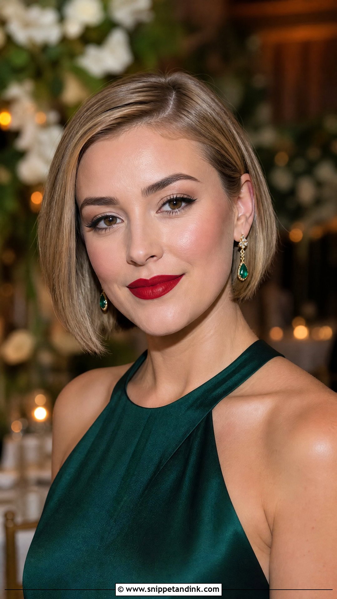 Red Lip Wedding Guest Makeup For Brown Eyes - Snippet and Ink - 20 Summer Wedding Guest Makeup for Brown Eyes