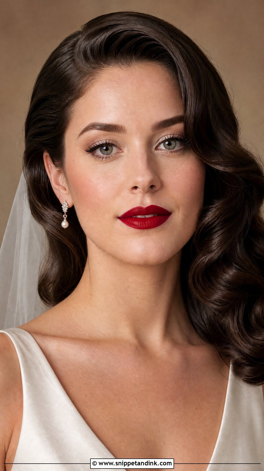 Red Lip Wedding Makeup - Snippet and Ink - 30 Wedding Makeup Looks