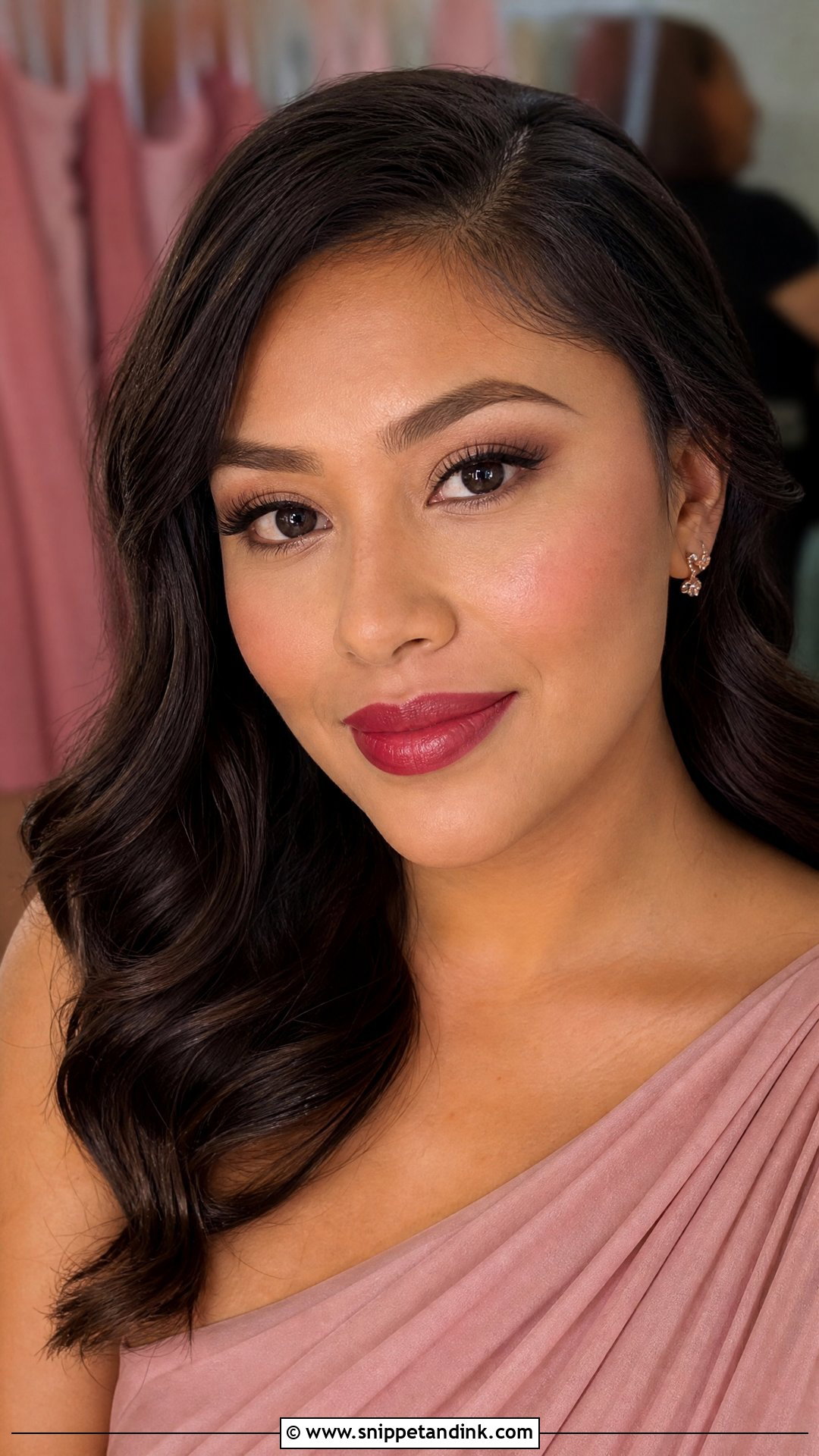Red Lip Wedding Makeup For Bridesmaids - Snippet and Ink - 20 Red Lip Wedding Makeup Ideas