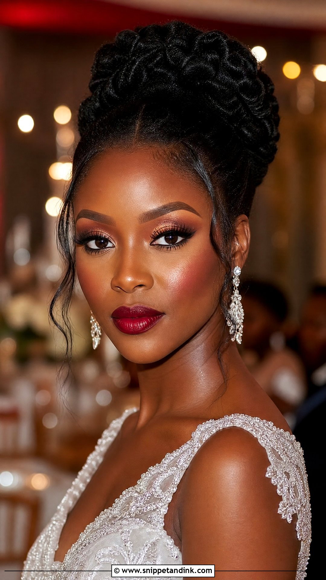 Red Lip Wedding Makeup For Dark Skin - Snippet and Ink - 20 Wedding Makeup with Red Lips