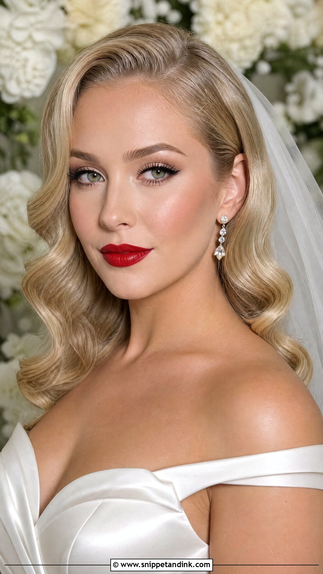 Red Lip Wedding Makeup For Green Eyes Blonde - Snippet and Ink - 20 Wedding Makeup for Green Eyes Blonde